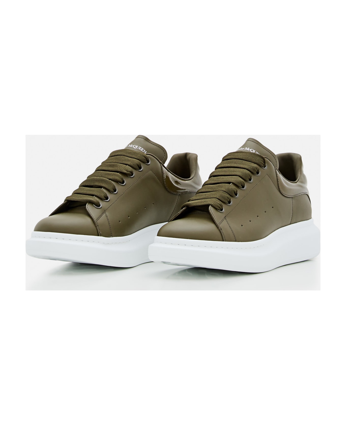 Alexander McQueen Oversize Larry Leather Sneakers - Green
