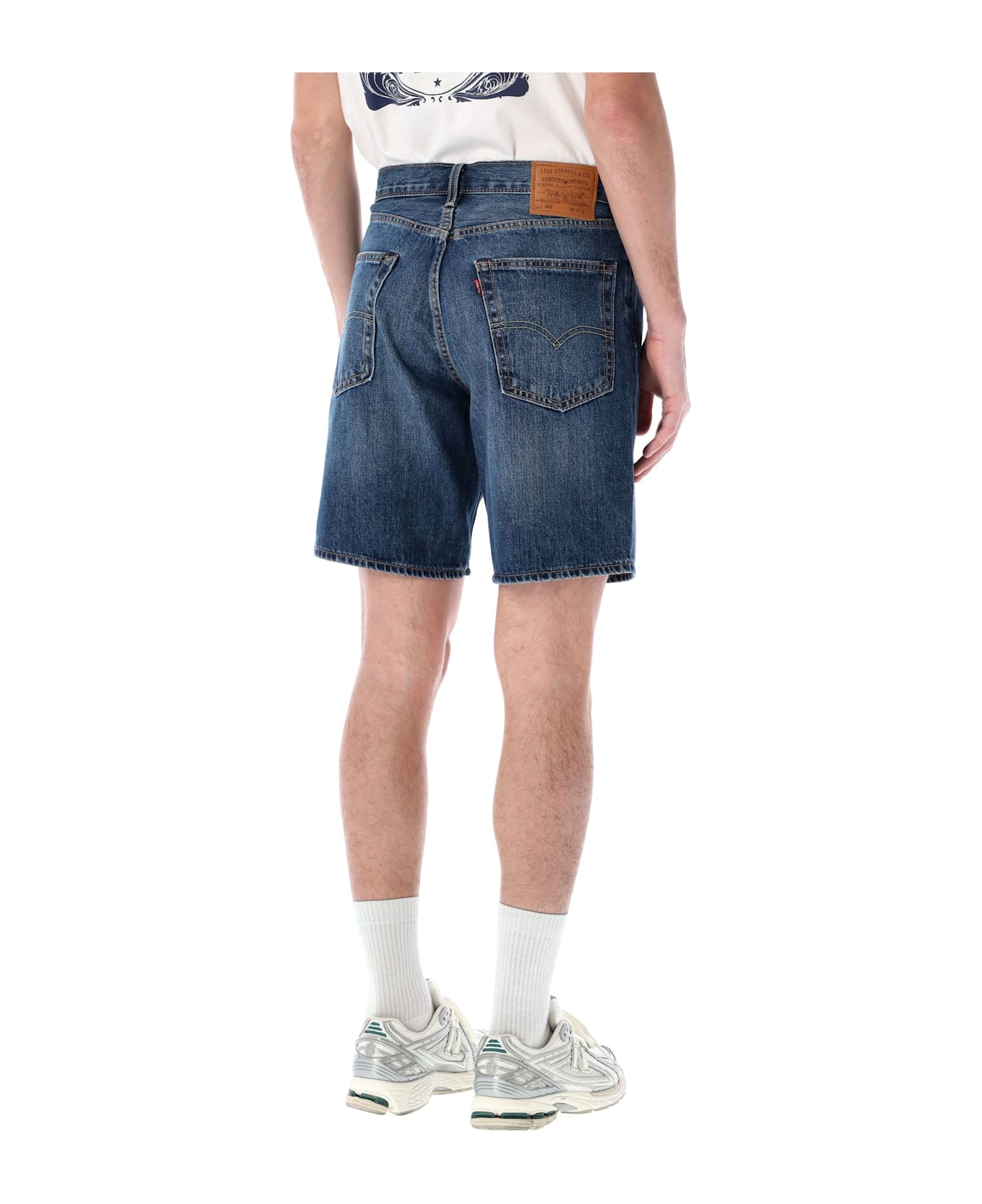 Levi's 468 Stay Loose Shorts - MID BLUE