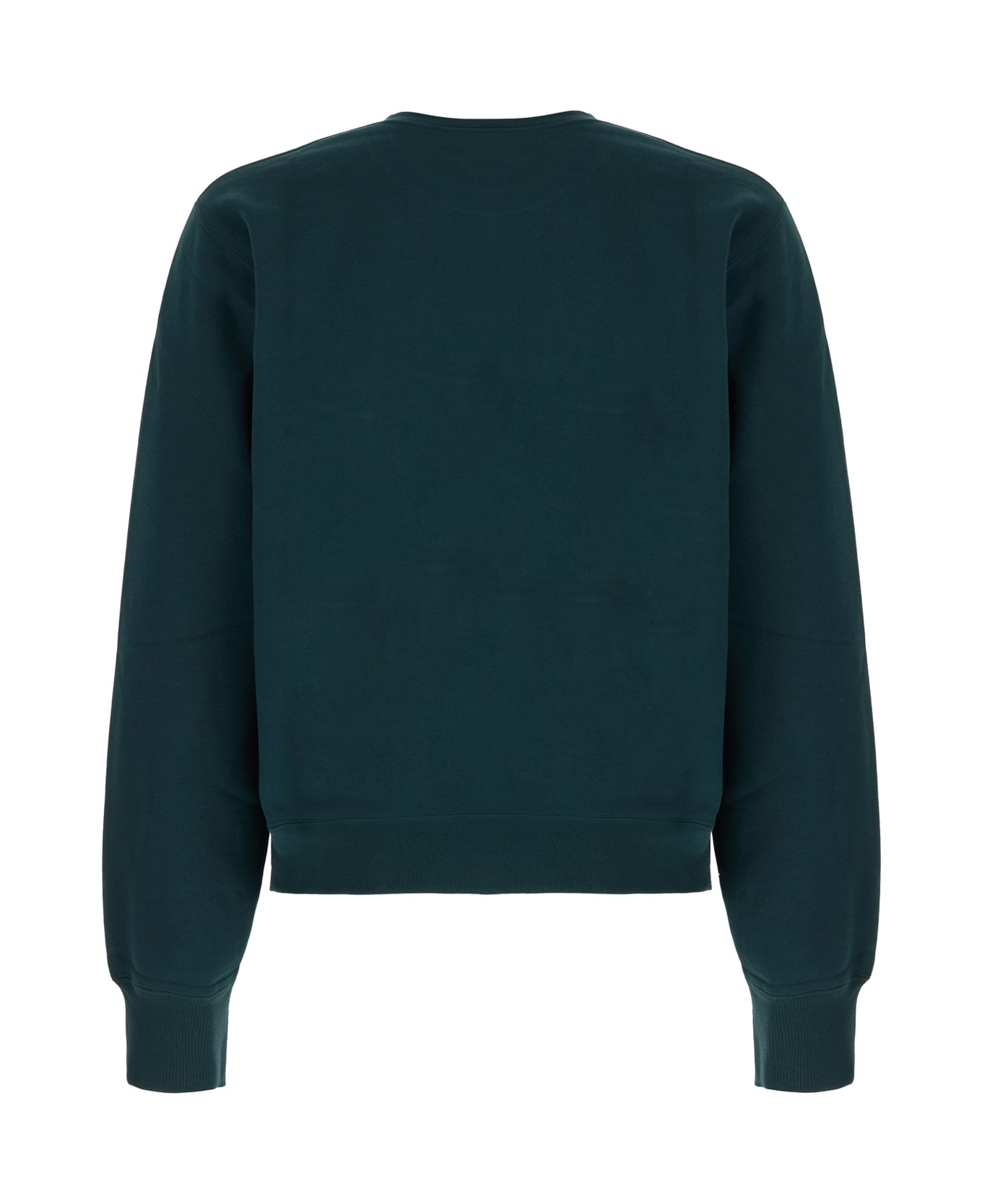 Saint Laurent Dark Green Cotton Sweatshirt - CANARD