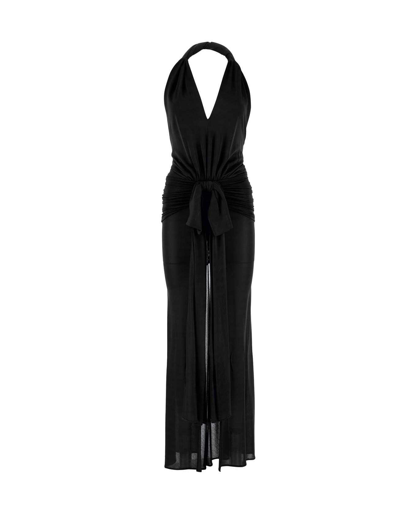 Blumarine Black Jersey Dress - NERO