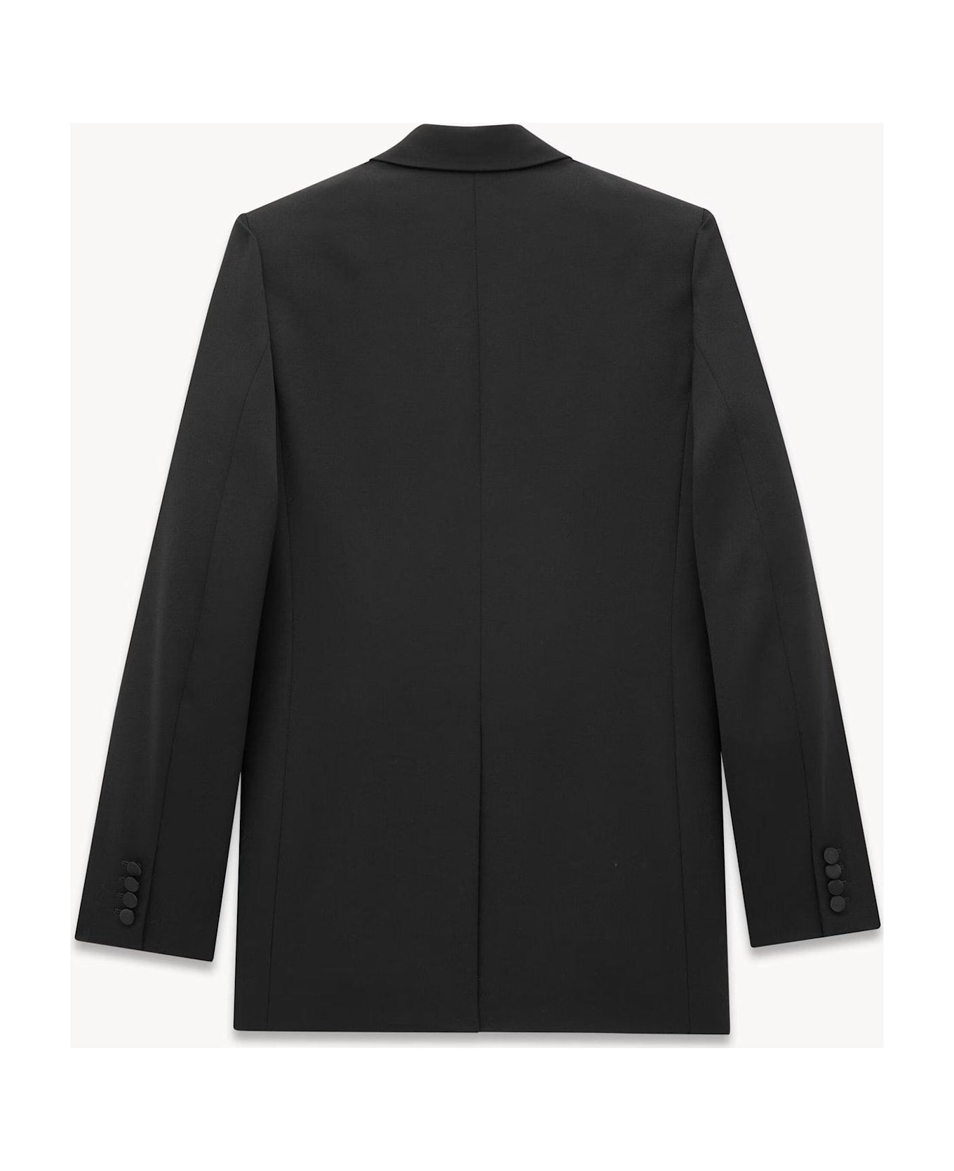 Saint Laurent Classic Long-sleeve Tuxedo Blazer - Nero