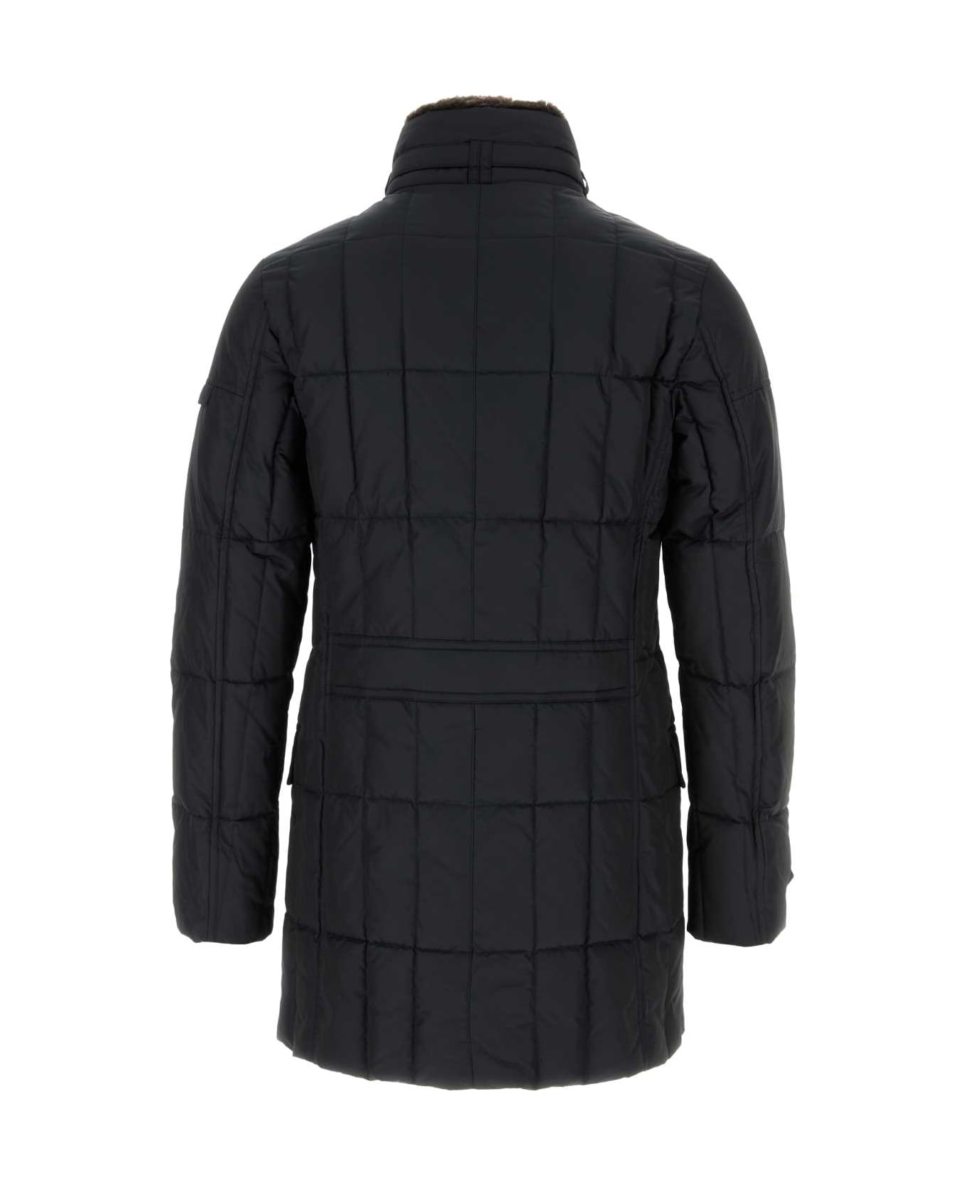 Moorer Midnight Blue Polyester Morris Down Jacket - BLU