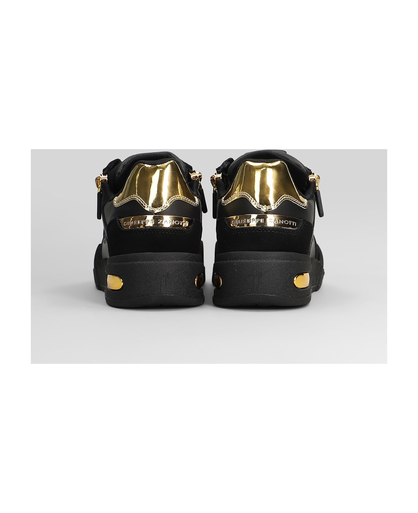 Giuseppe Zanotti Ghost Sneakers In Black Suede And Leather - black