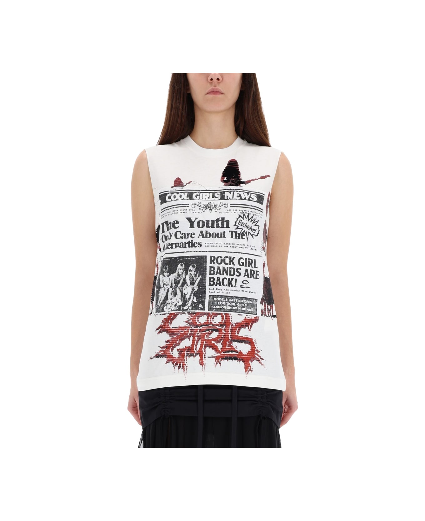 Dolce 
Gabbana Top With Print - WHITE