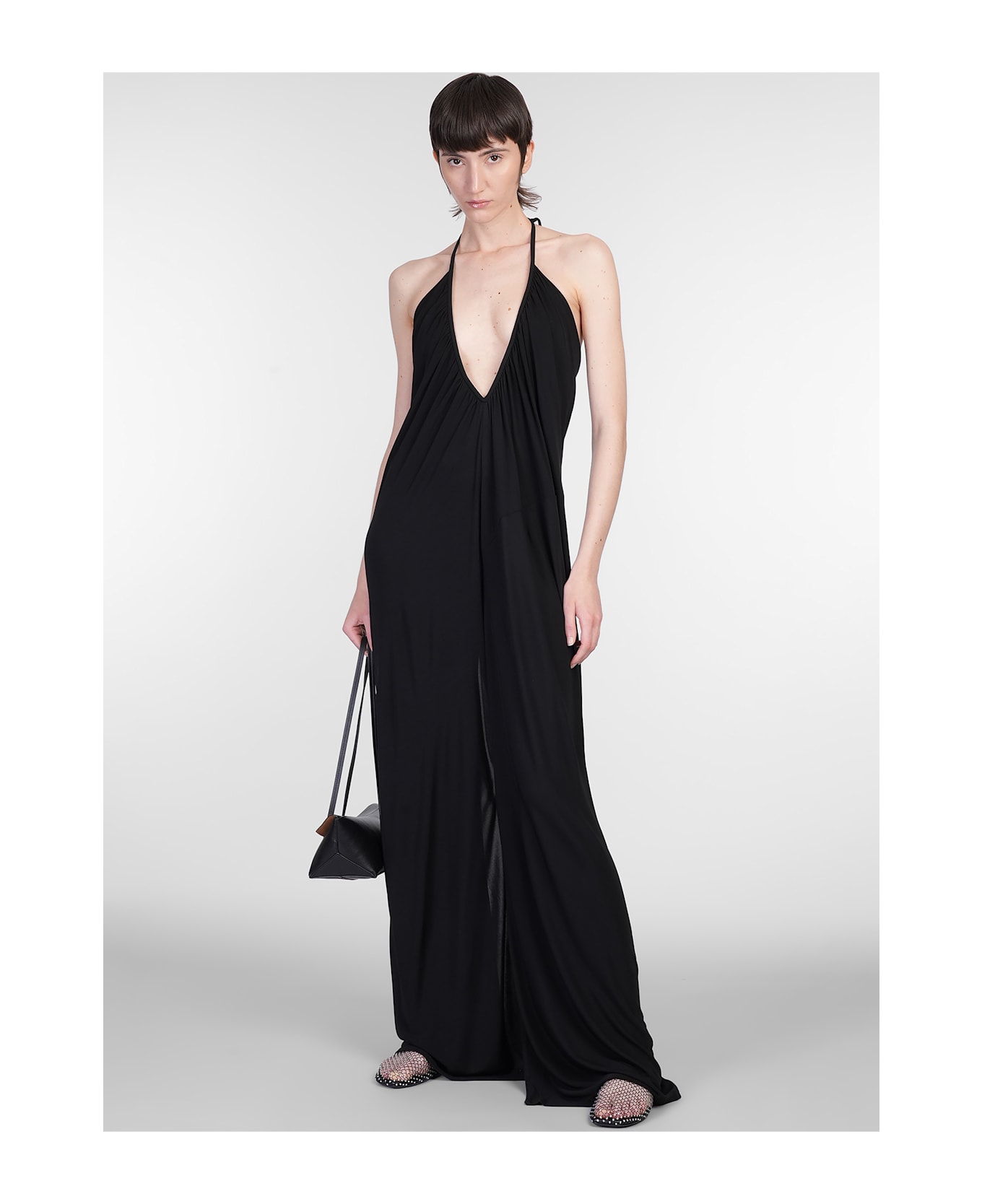 Christopher Esber Jumpsuit In Black Viscose - black