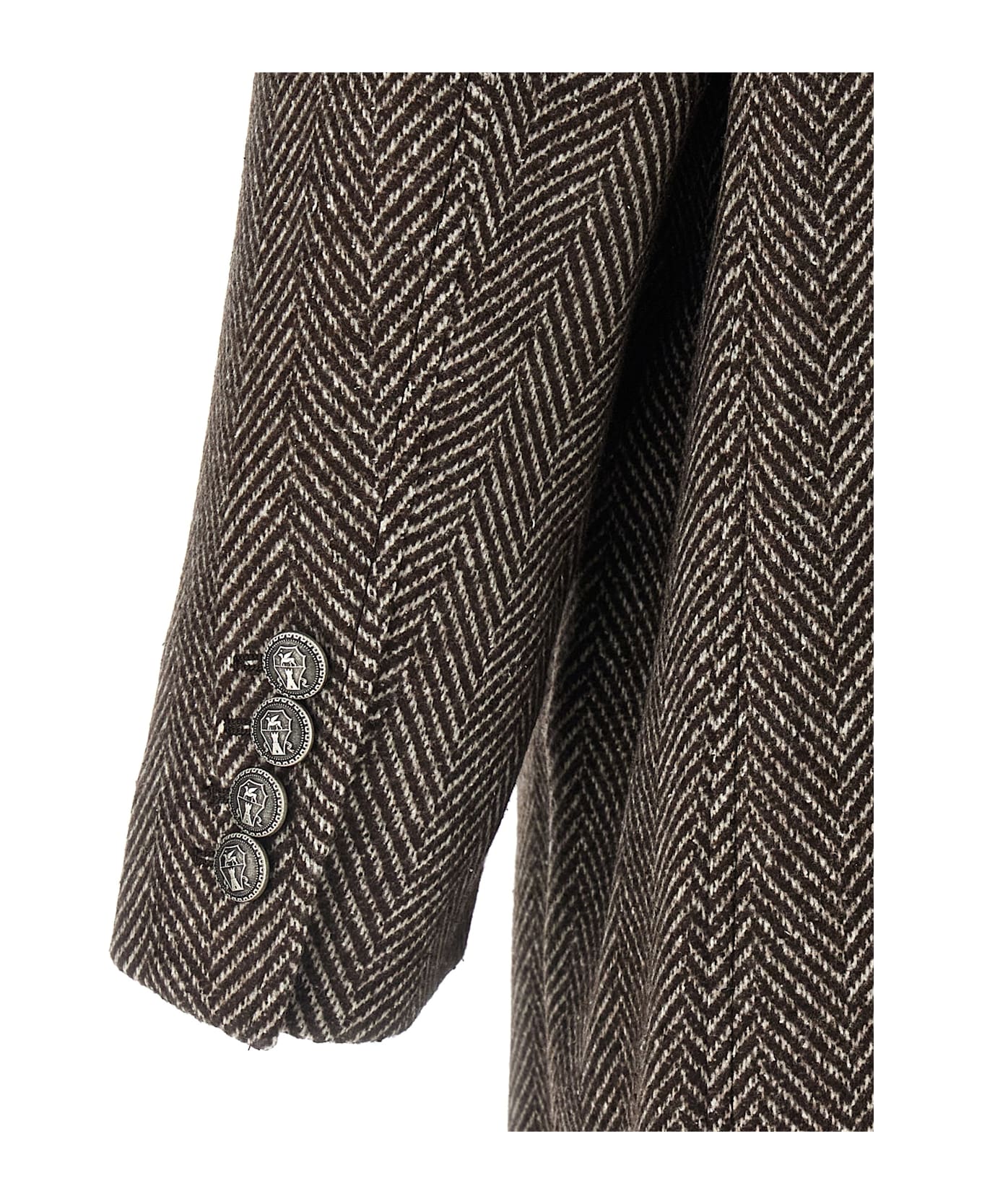 Brunello Cucinelli Single-breasted Cashmere Coat - Brown