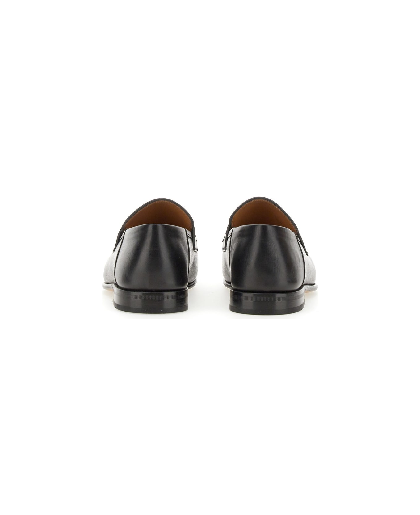 Ferragamo Moccasin Mule Gancini - NERO