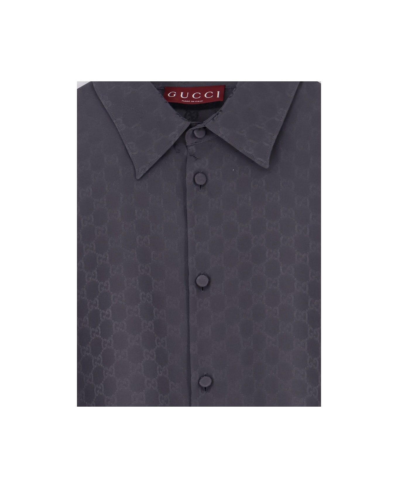 Gucci Gg Jacquard Silk Shirt - ROCK