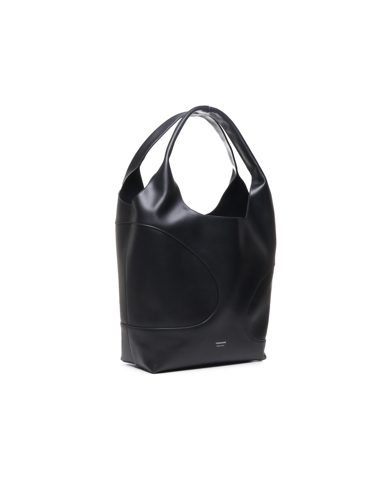 Ferragamo Tote Bag With Cut-out - Black トートバッグ