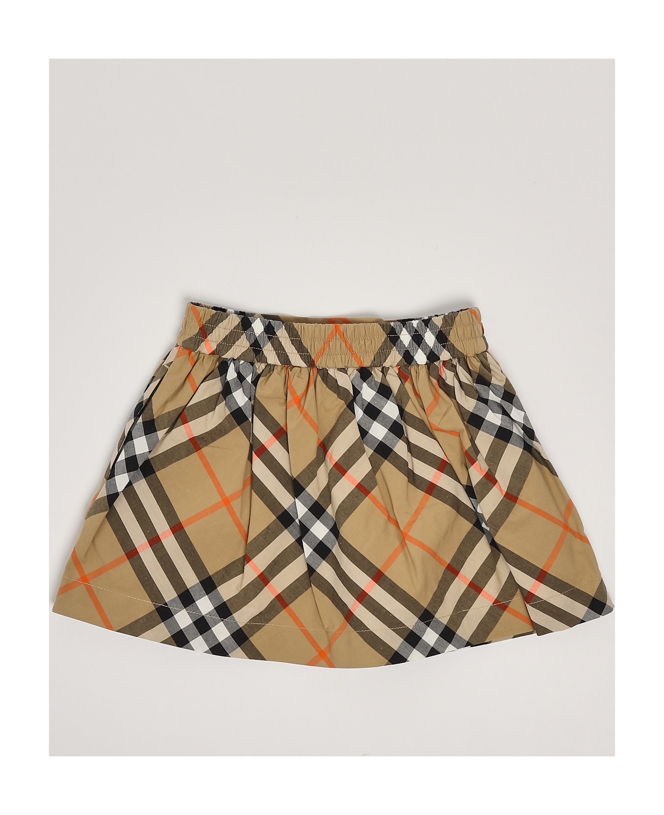 Burberry Kelsey Skirt Skirt - CHECK BEIGE