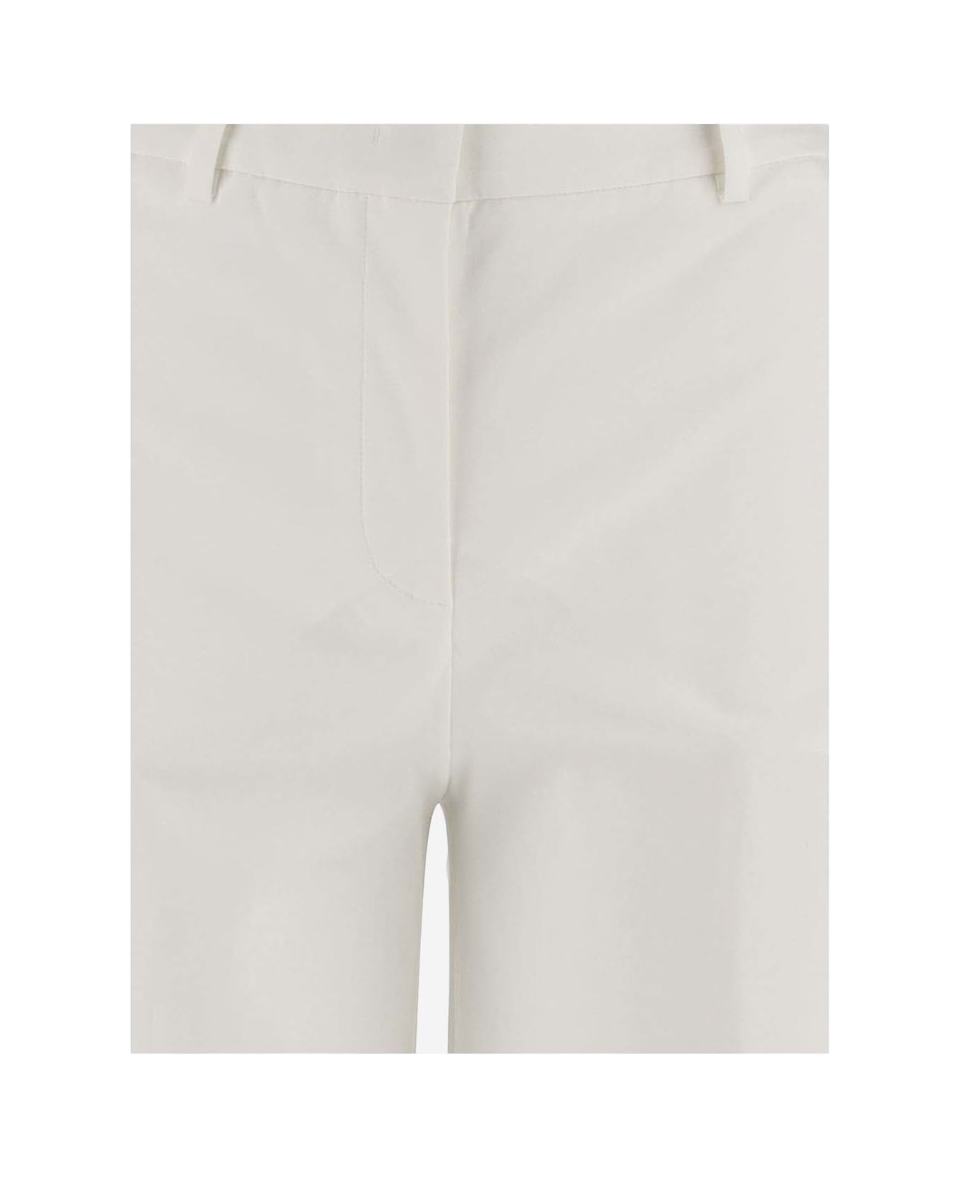 QL2 Stretch Cotton Palazzo Pants - White
