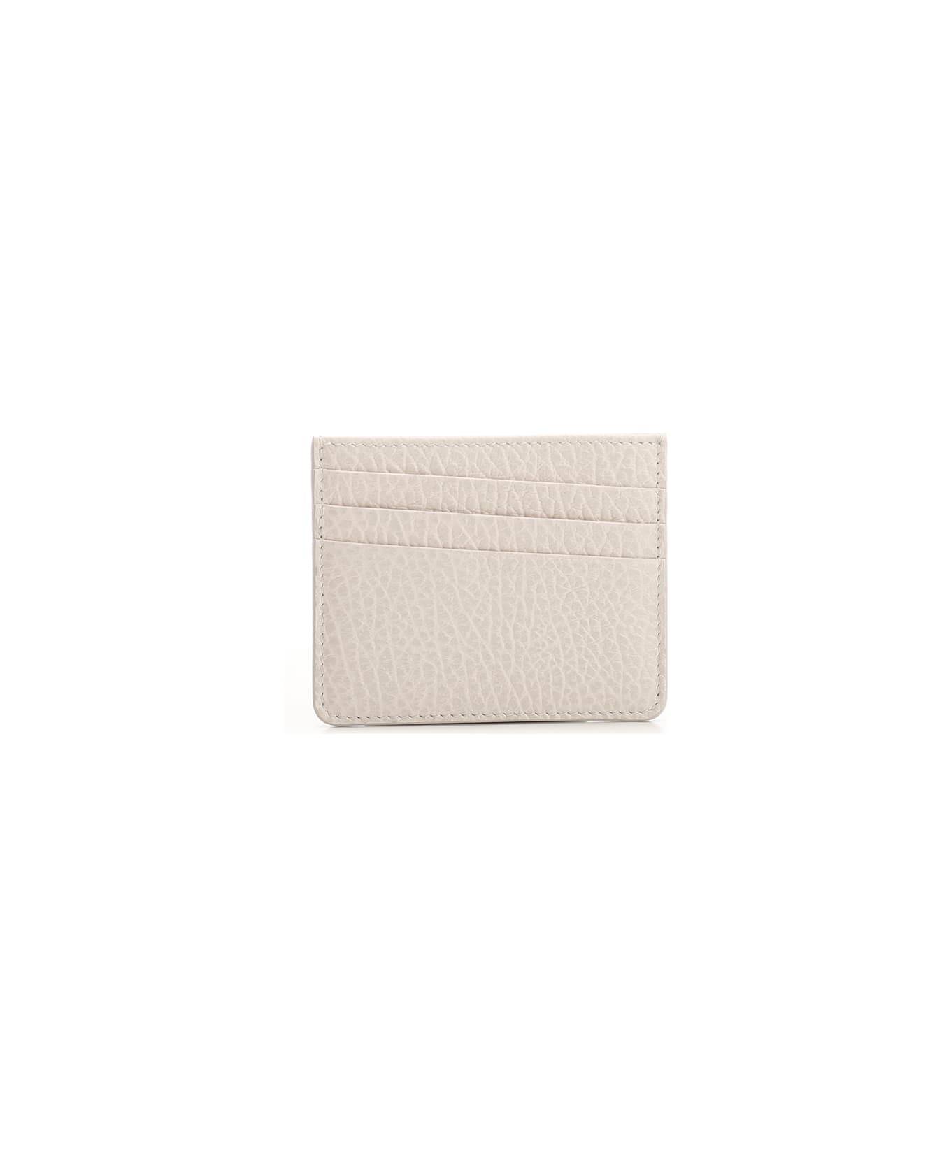 Maison Margiela Stitching' Leather Card Holder - Grey