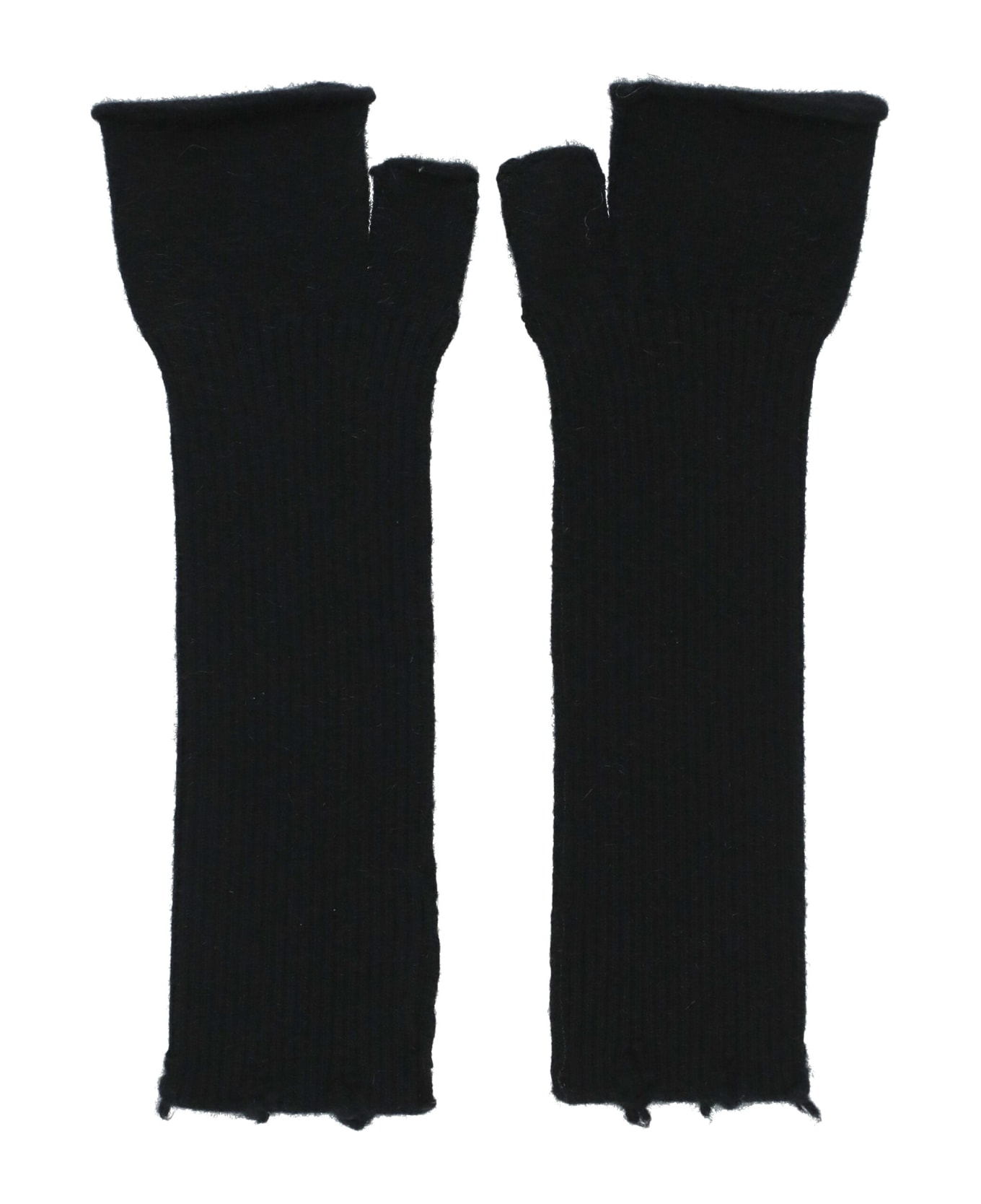 Andrea Ya'aqov Virgin Wool Gloves - Black