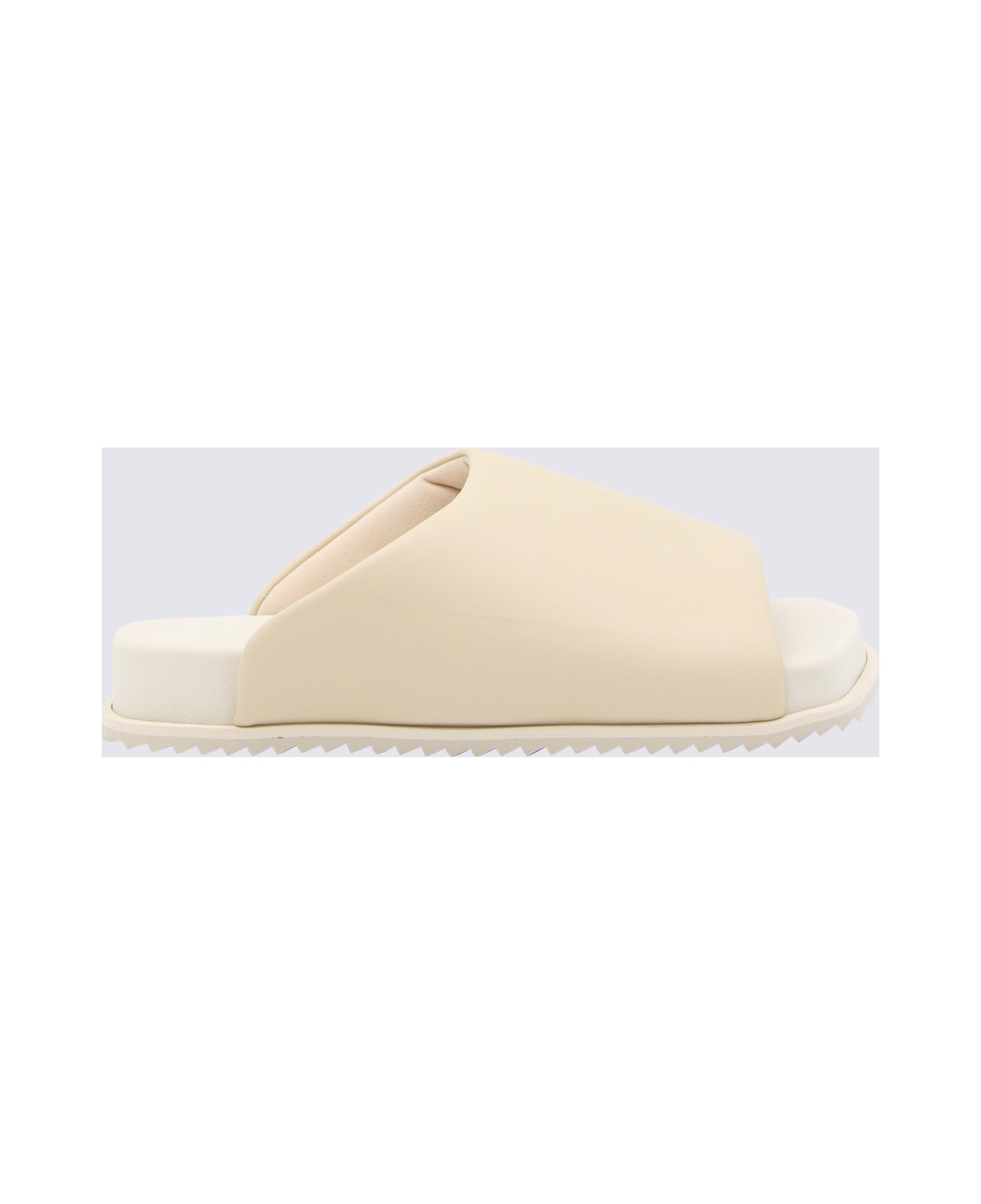 YUME YUME Beige Faux Leather Finn Sider Sandals その他各種シューズ
