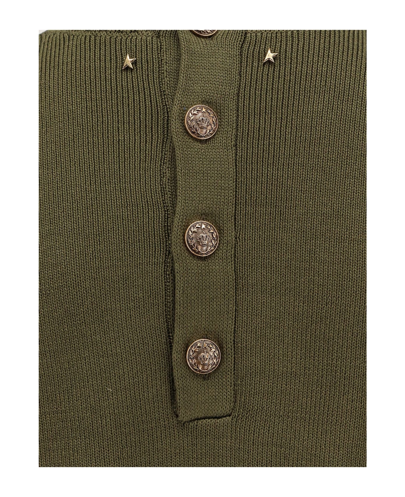 Golden Goose Ottavia Cotton Sweater - GRAPE LEAF
