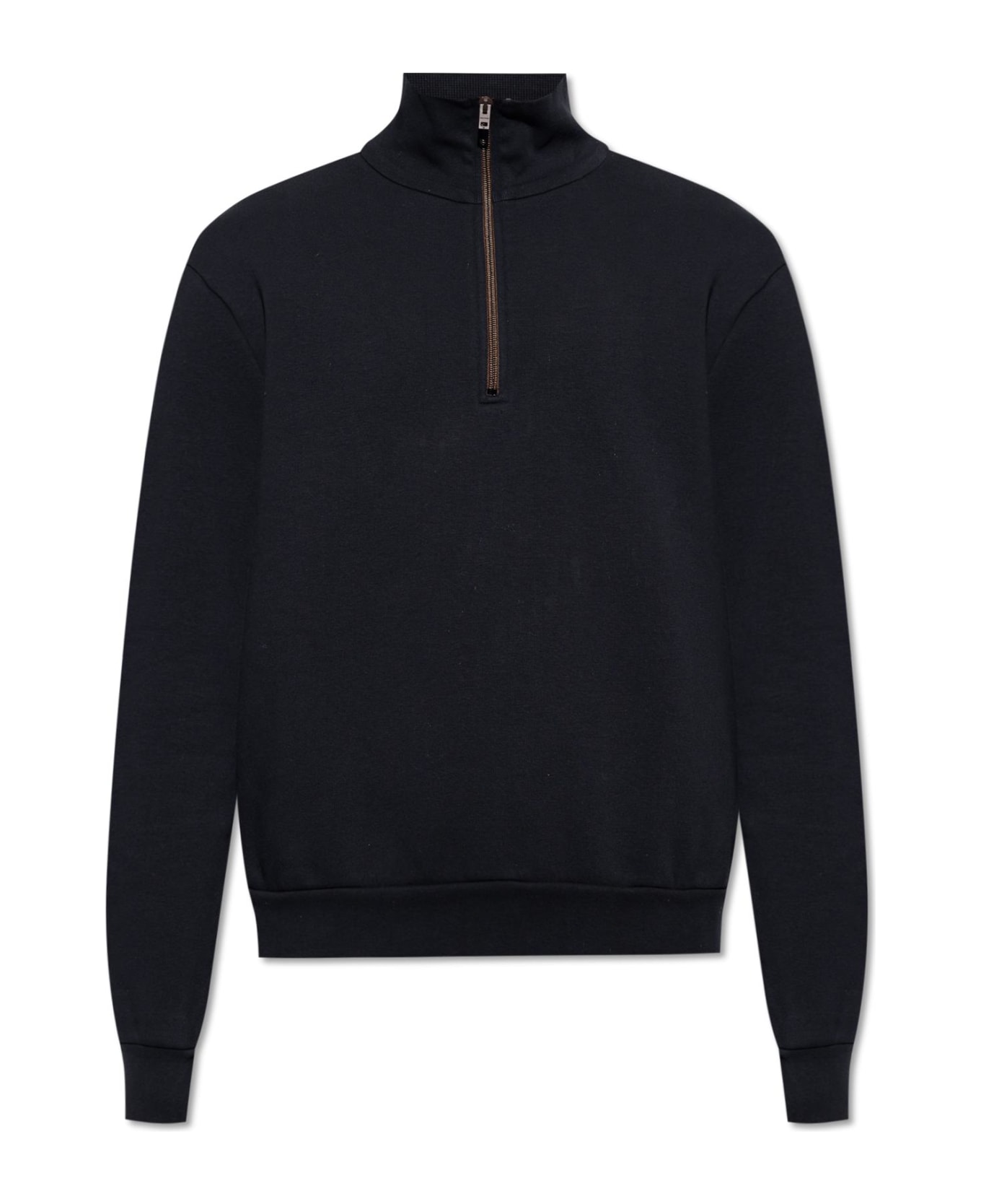 Acne Studios Sweatshirt With Standing Collar - Black