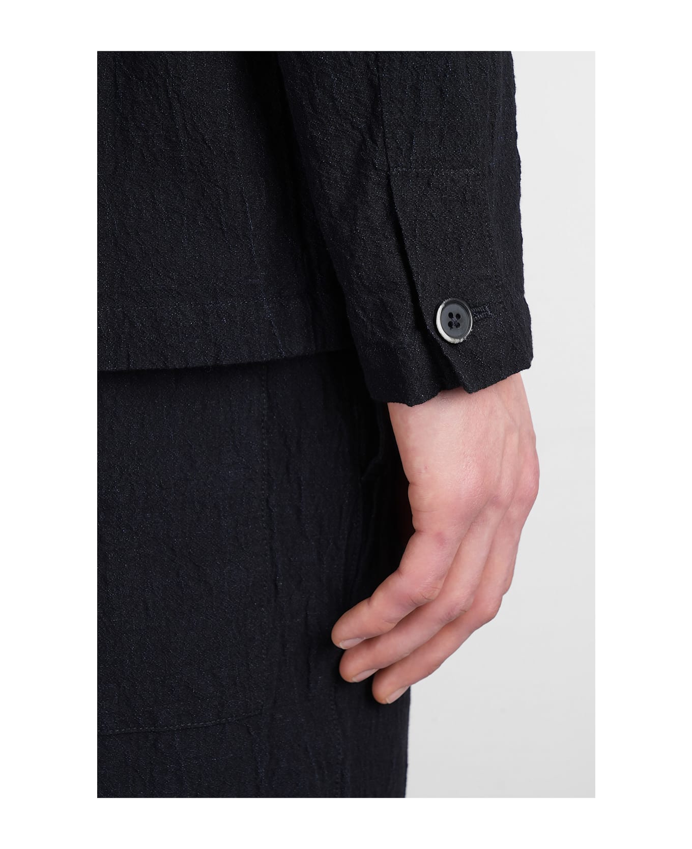 Barena Refada Blazer In Blue Cotton - Blue
