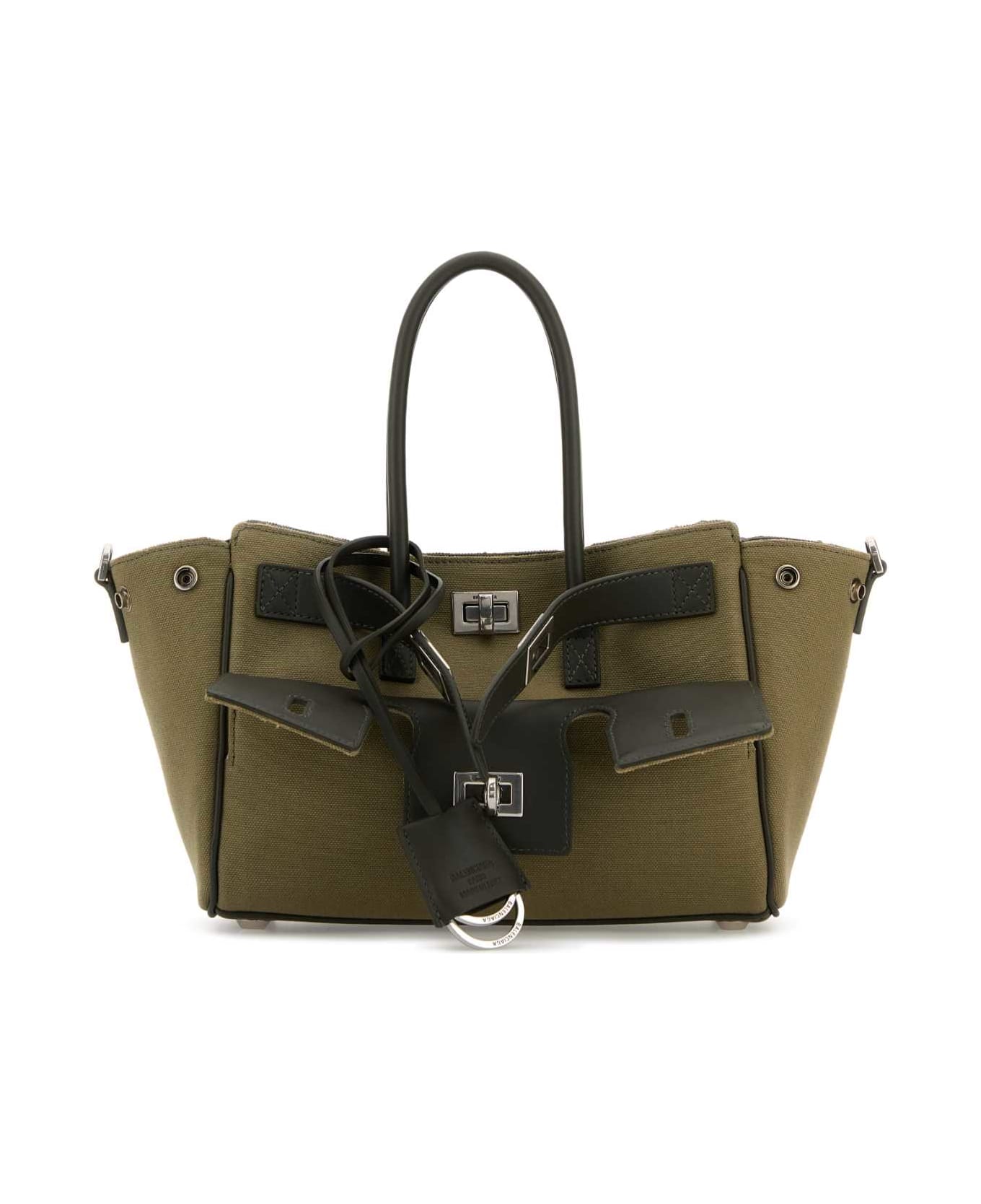 トートバッグ Balenciaga Army Green Canvas Carry All Bel Air Shopping Bag a088e9fc72b4ddd46edeee281522fe
