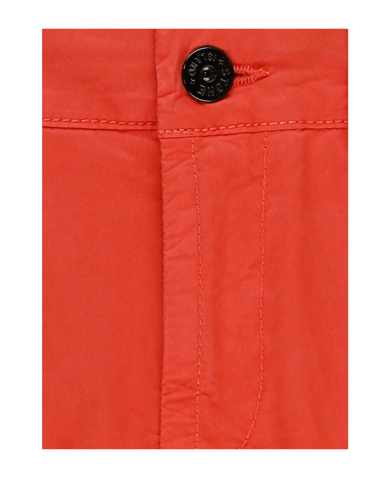 Stone Island Cotton Bermuda Shorts - Orange