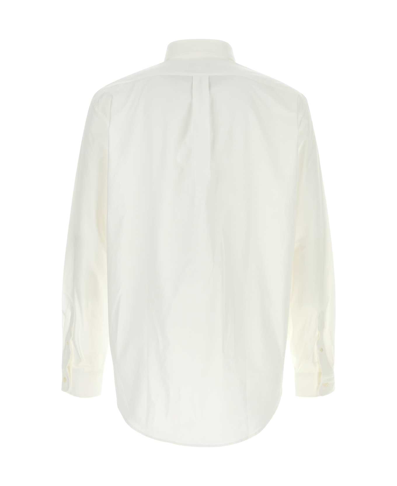 Maison Kitsuné White Oxford Shirt - WHITE