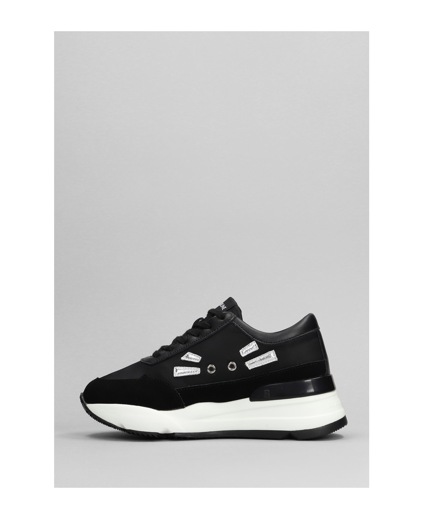 Ruco Line R-evolve Sneakers In Black Suede And Leather - black