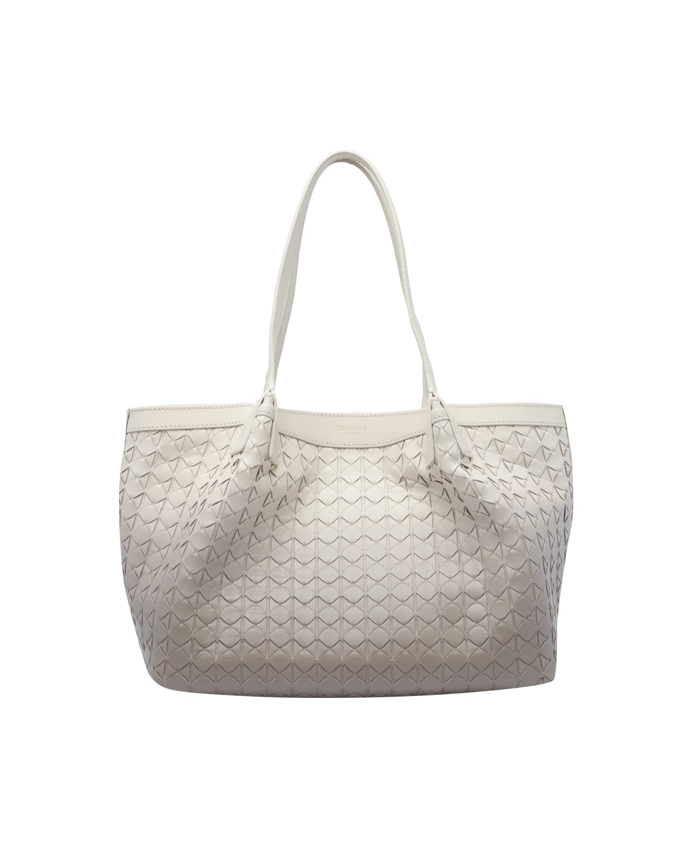 Serapian Small Secret Mosaico Bag - White