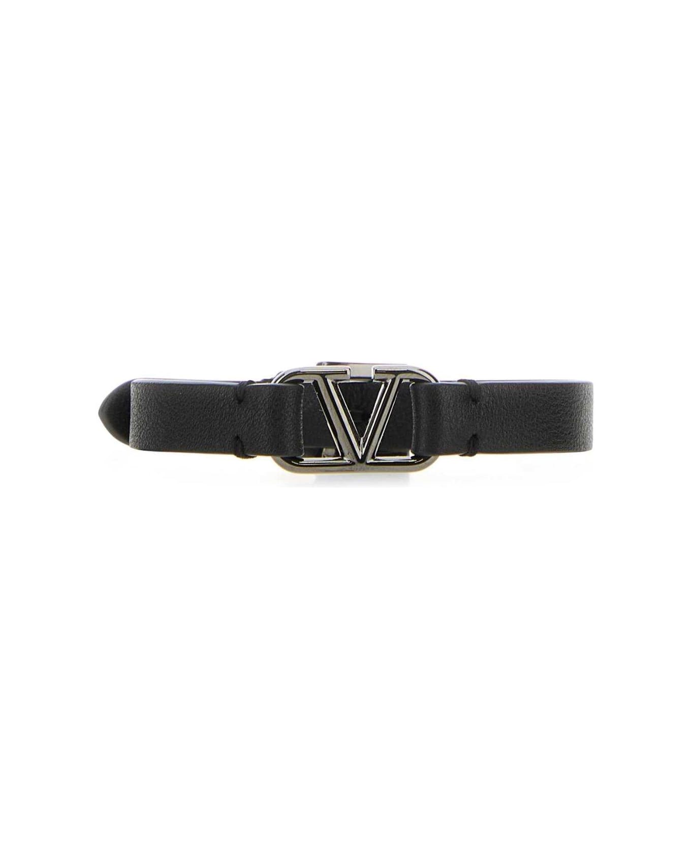 Valentino Garavani Vlogo Plaque Bracelet - Black ブレスレット