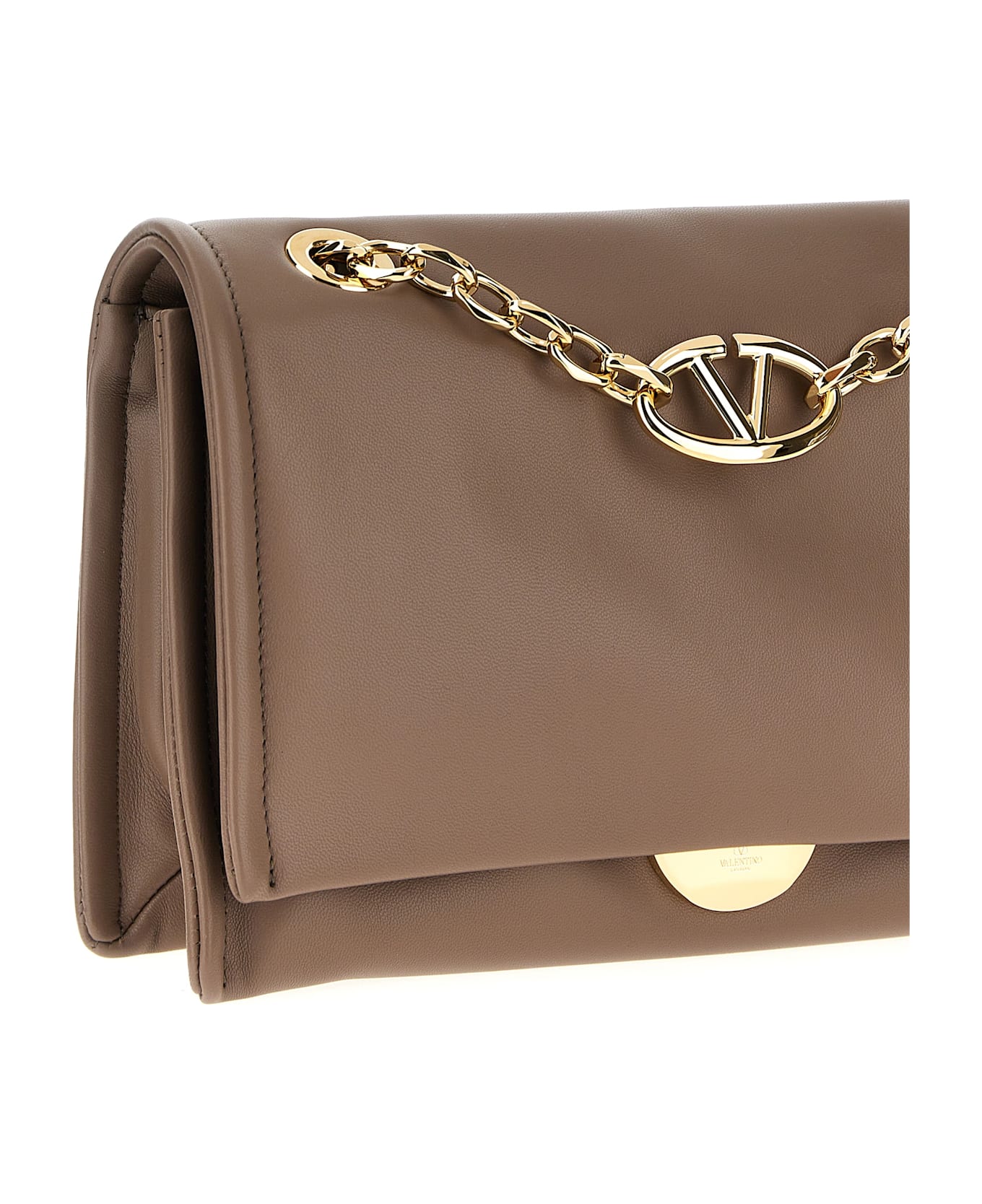 Valentino Garavani 'vlogo Chain' Shoulder Bag - Brown