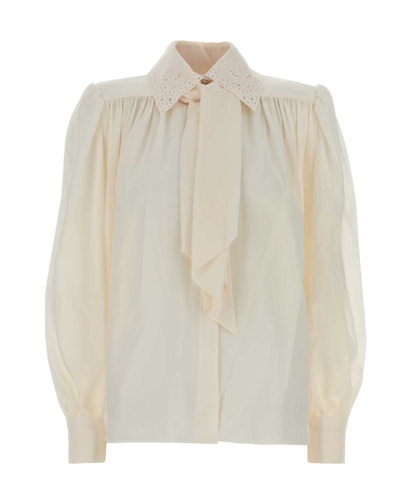 Chloé White Crepe Shirt - ICONICMILK