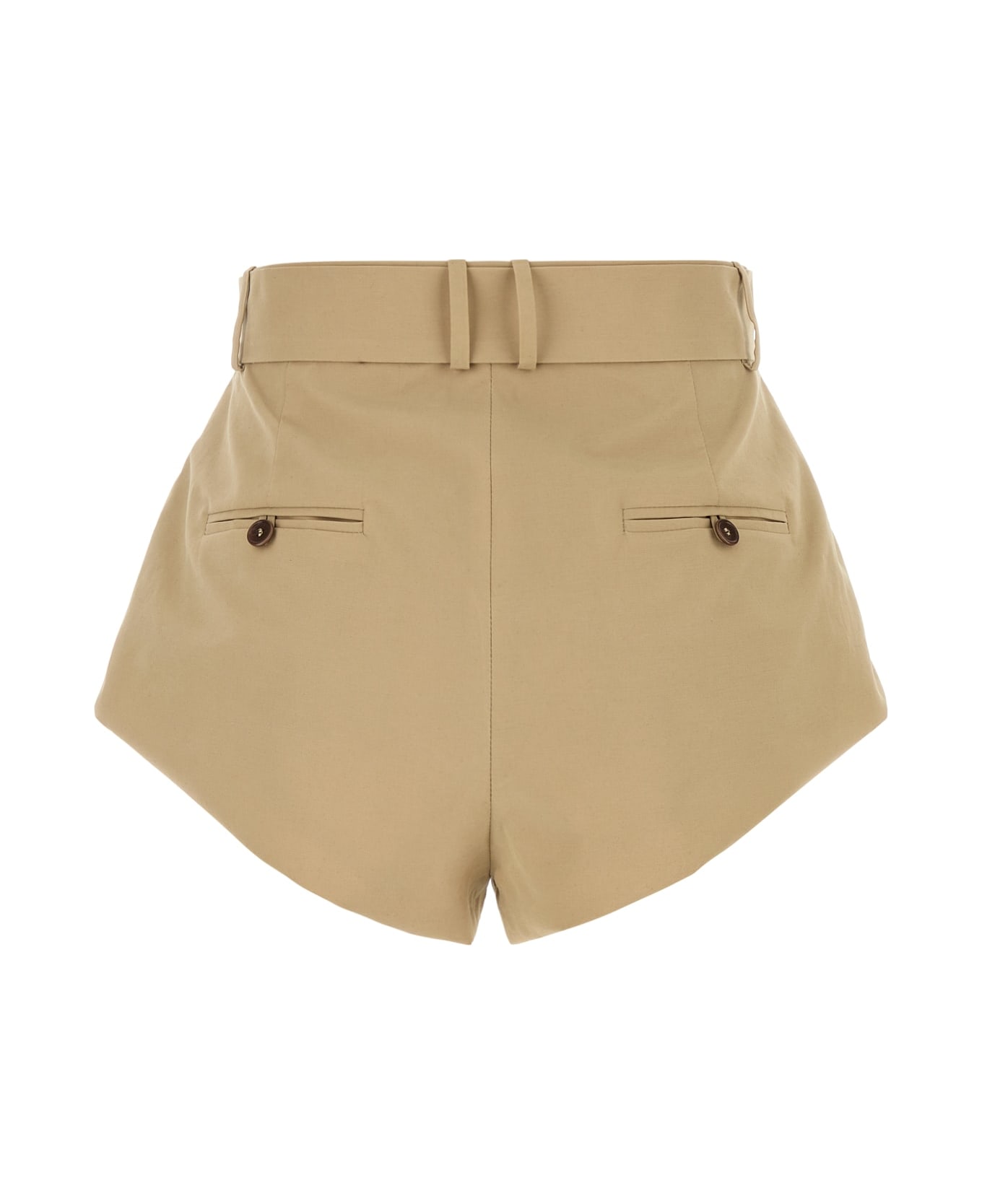 Magda Butrym Re25 Shorts 01 Beige - BEIGE