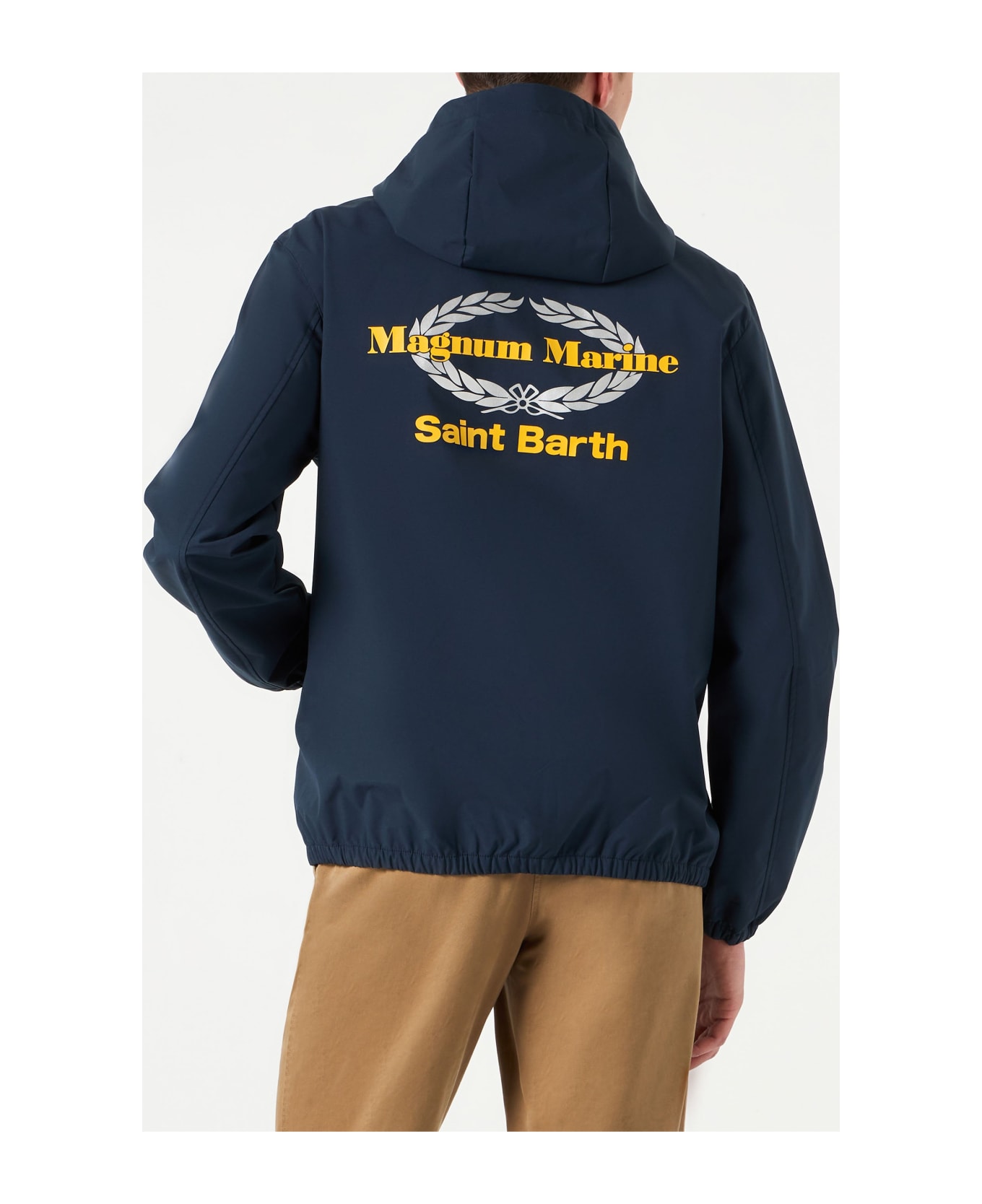 MC2 Saint Barth Man Hooded Lightweight Windbreaker | Magnum Marine Special Edition - BLUE ジャケット