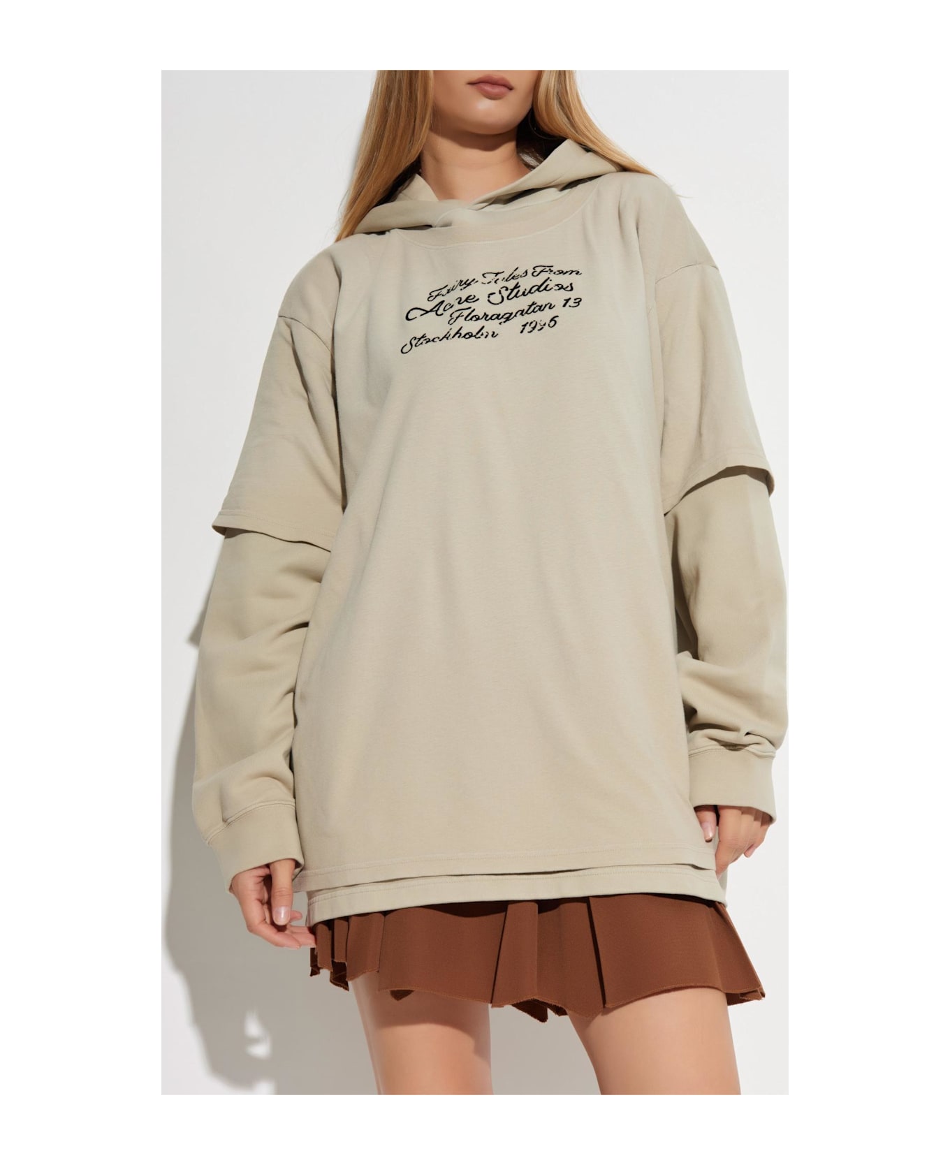 Acne Studios Hoodie - Dqz Faded Beige