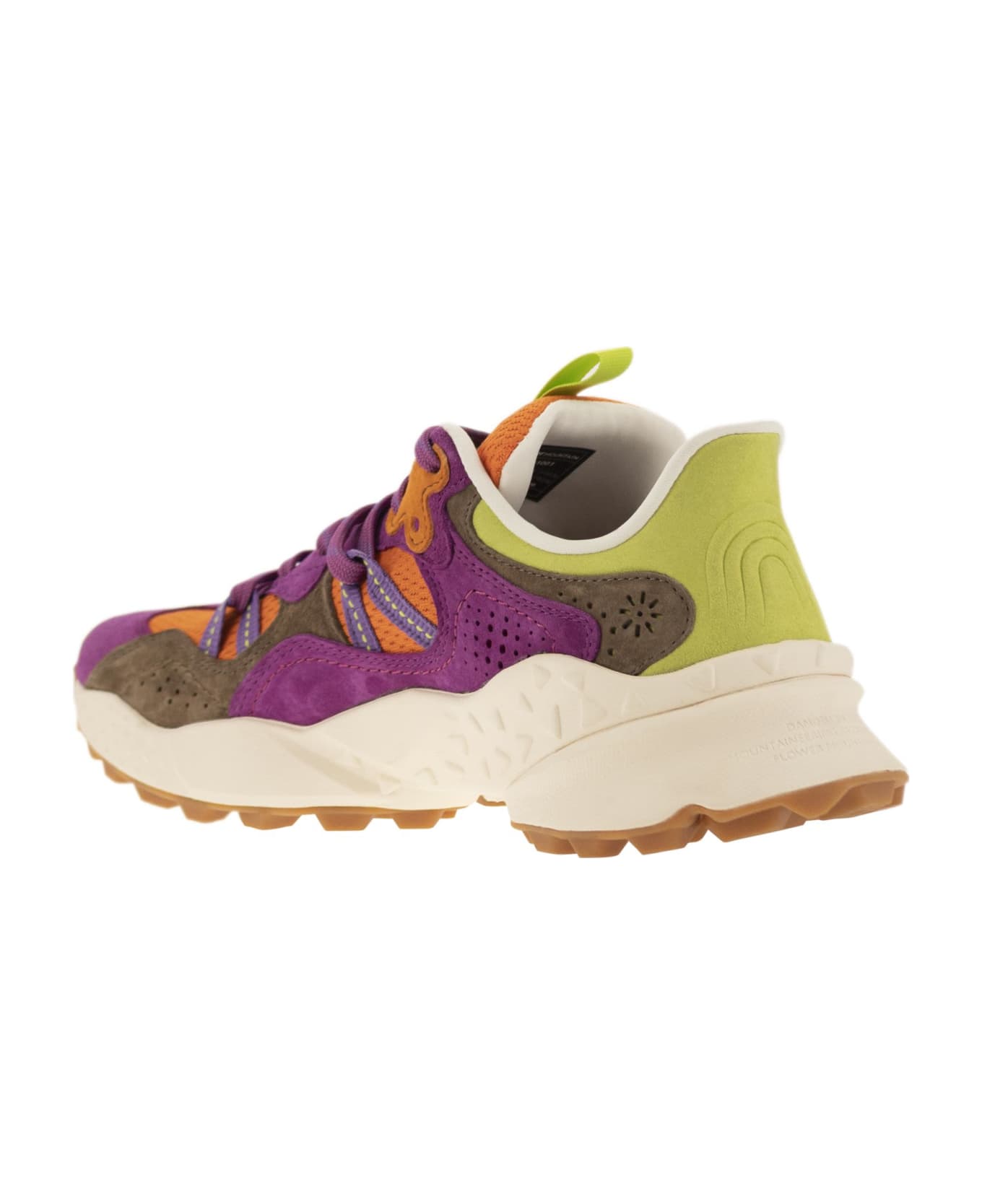 Flower Mountain Tiger - Sneakers In Suede And Technical Fabric - Fuchsia