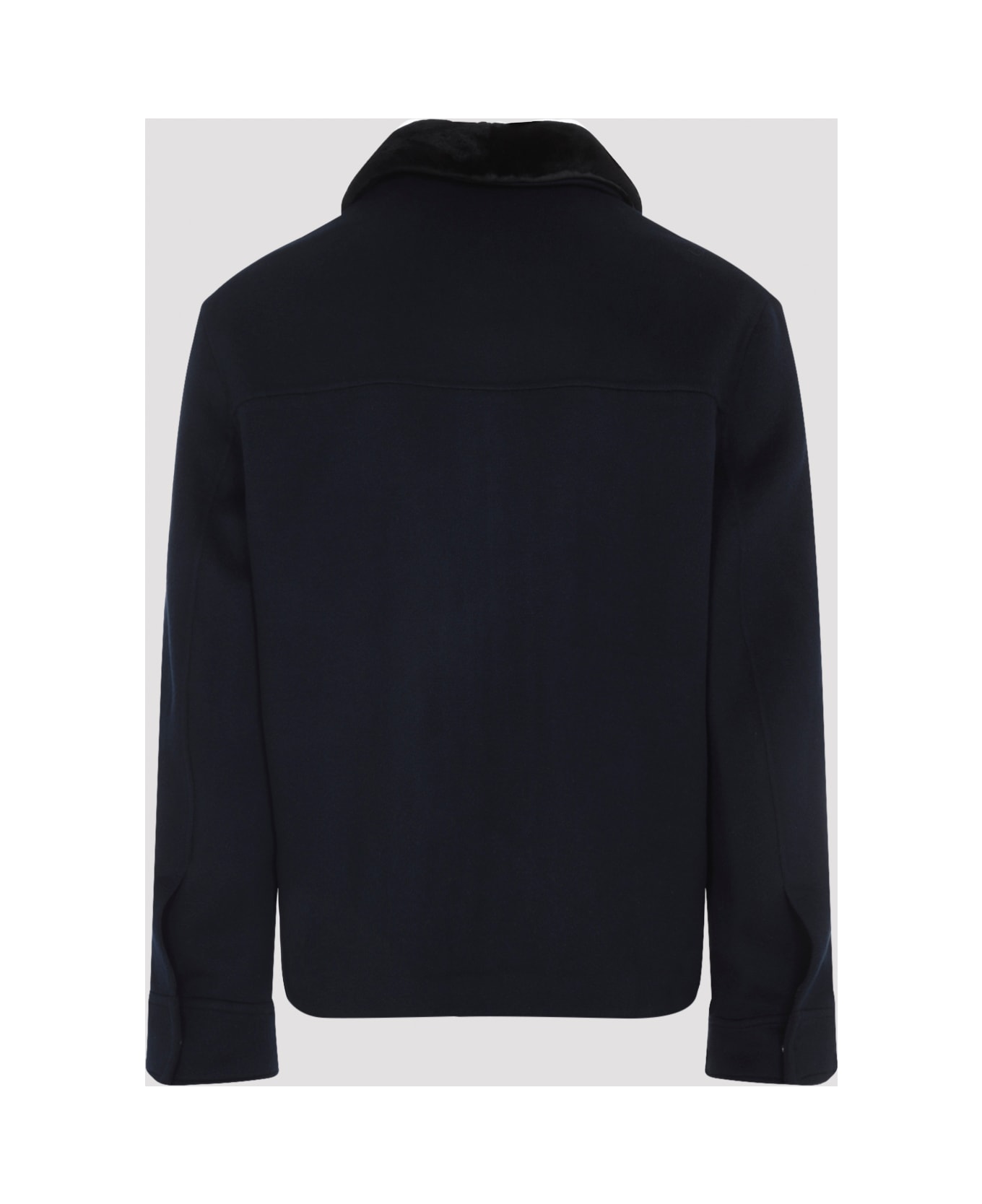Yves Salomon Mink Down Jacket - Navy