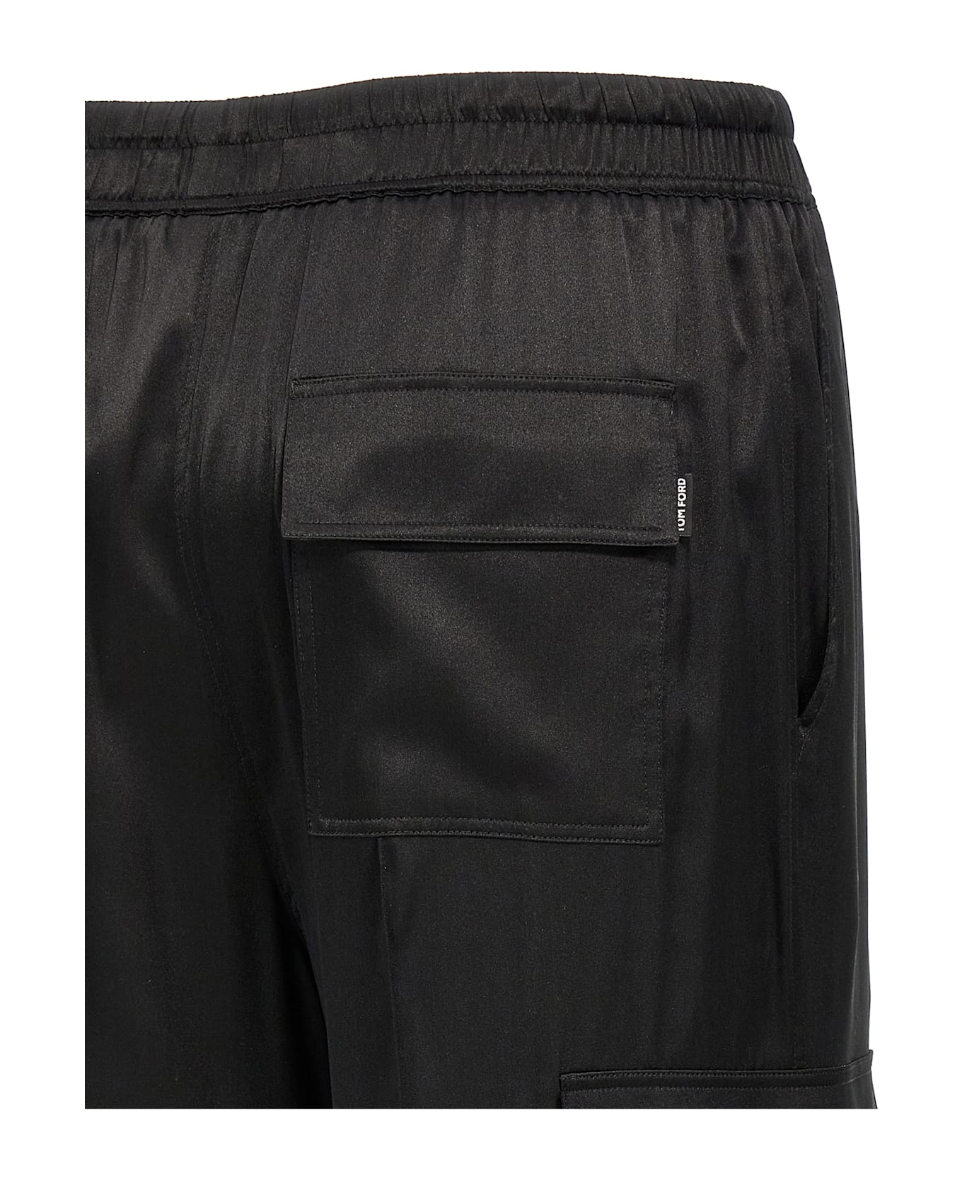 Tom Ford Cargo Silk Pants - Black