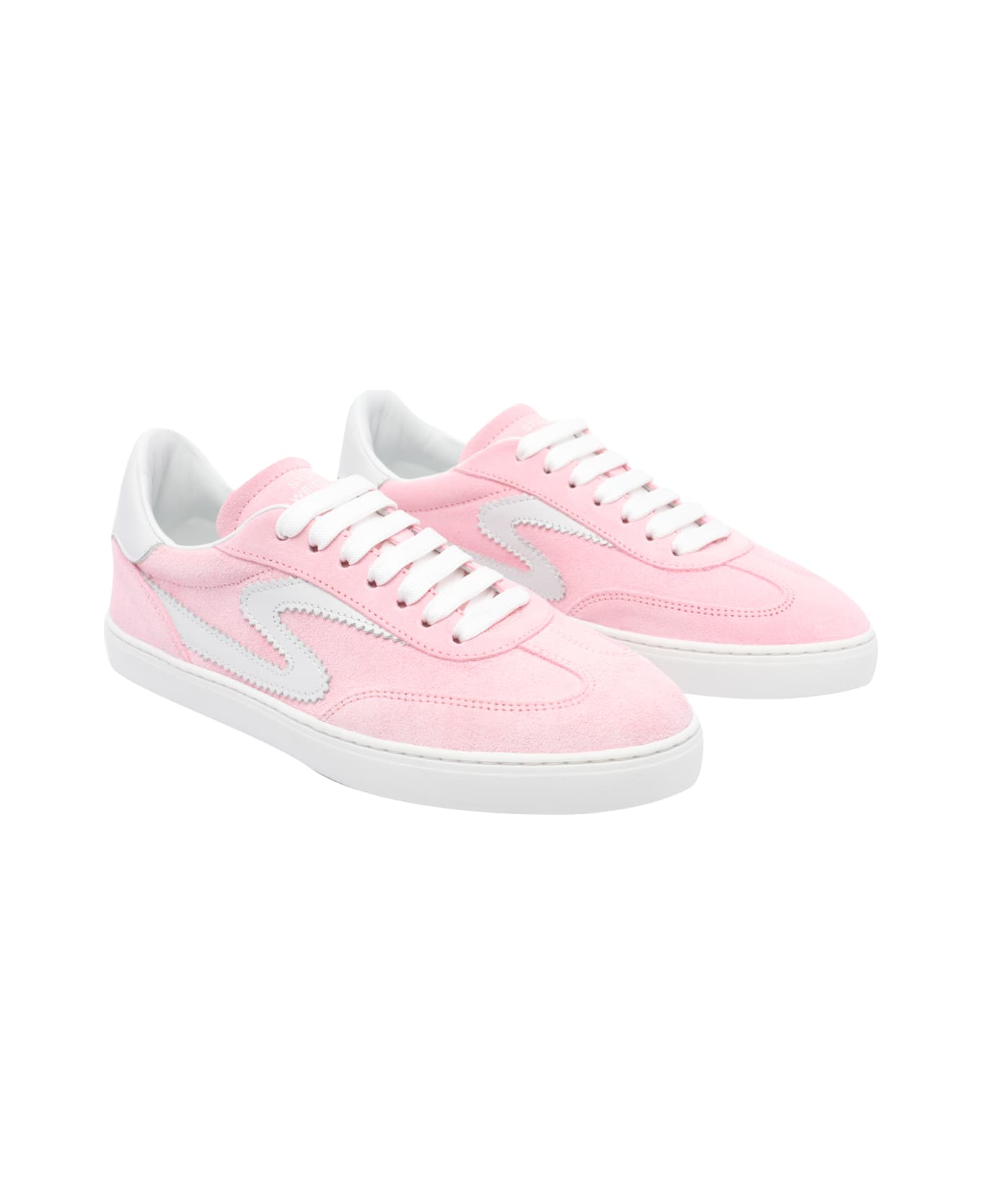 Stuart Weitzman Runaround Sneakers - Pink marshmallow/white