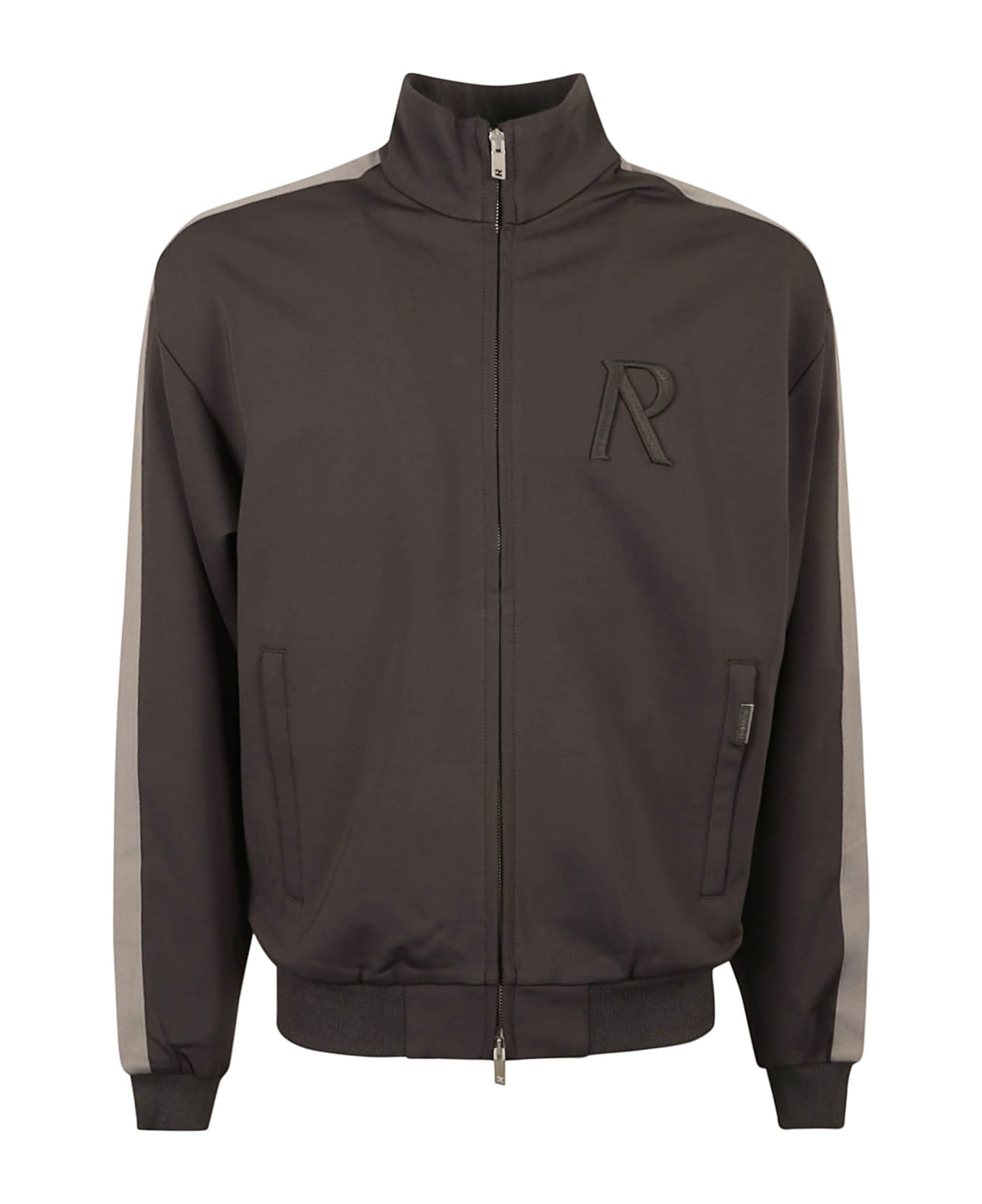 REPRESENT Logo Embroidered Stripe Sided Track Jacket - Iron Grey