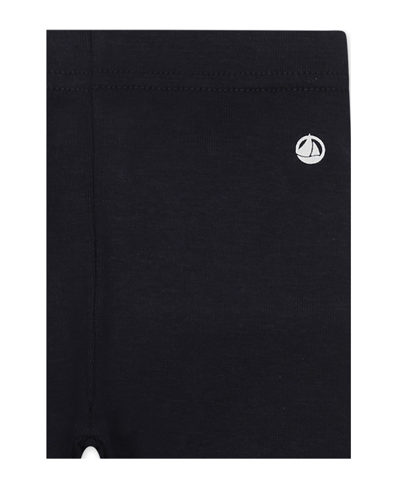 Petit Bateau Blue Legging For Babykids With Logo - Blue
