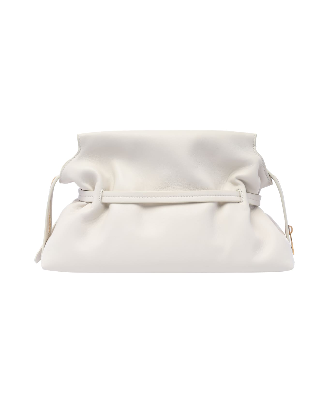 Off-White Clutch Bag With Zip-tie Label - WHITE