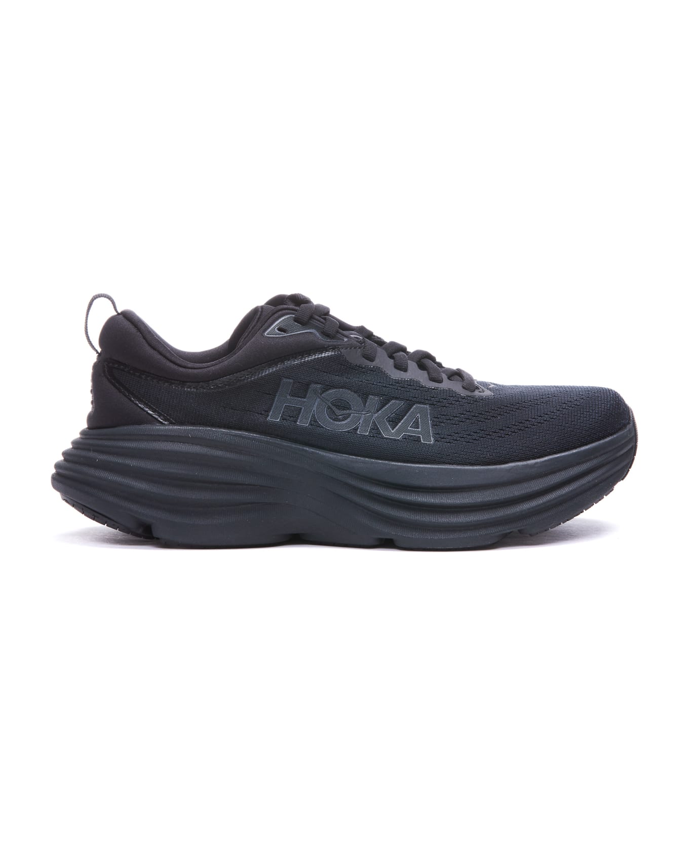 Hoka Bondi 8 Sneakers - Saint Laurent buckle-detail leather ankle boots Schwarz