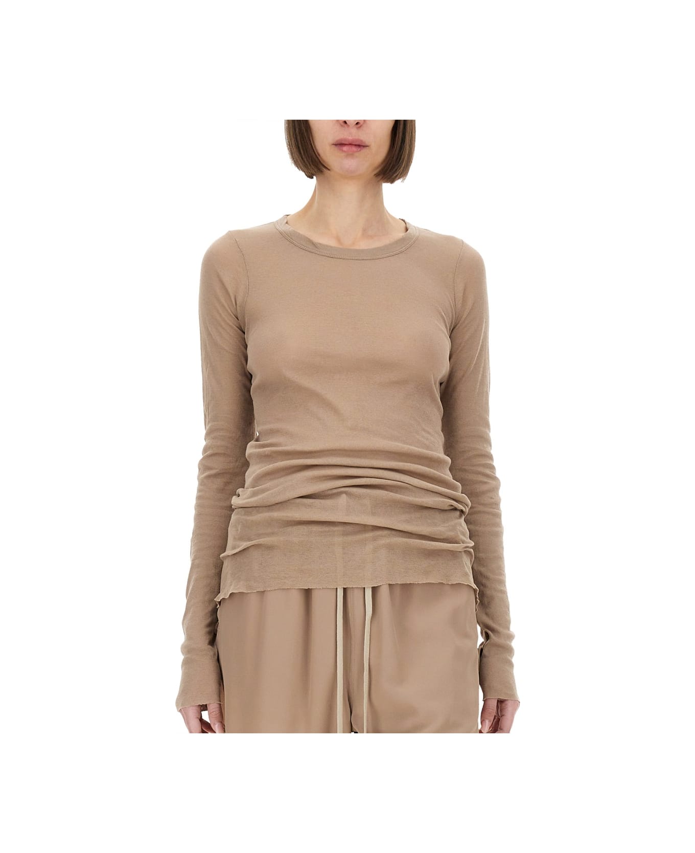Rick Owens Slim Fit T-shirt - NUDE