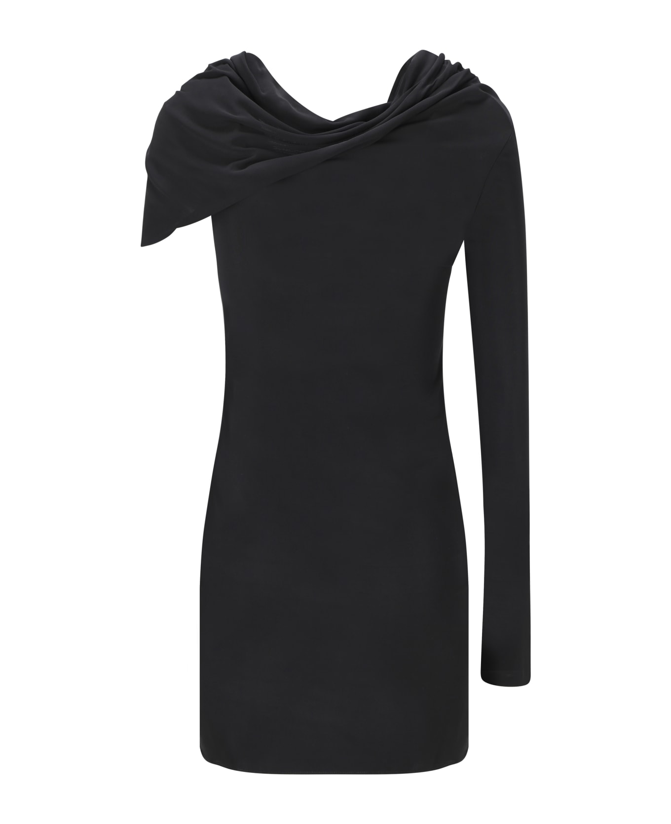 Saint Laurent Draped Dress - Noir