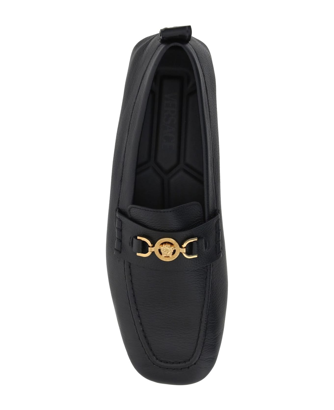 Versace Villa Slip-on Loafers - Nero