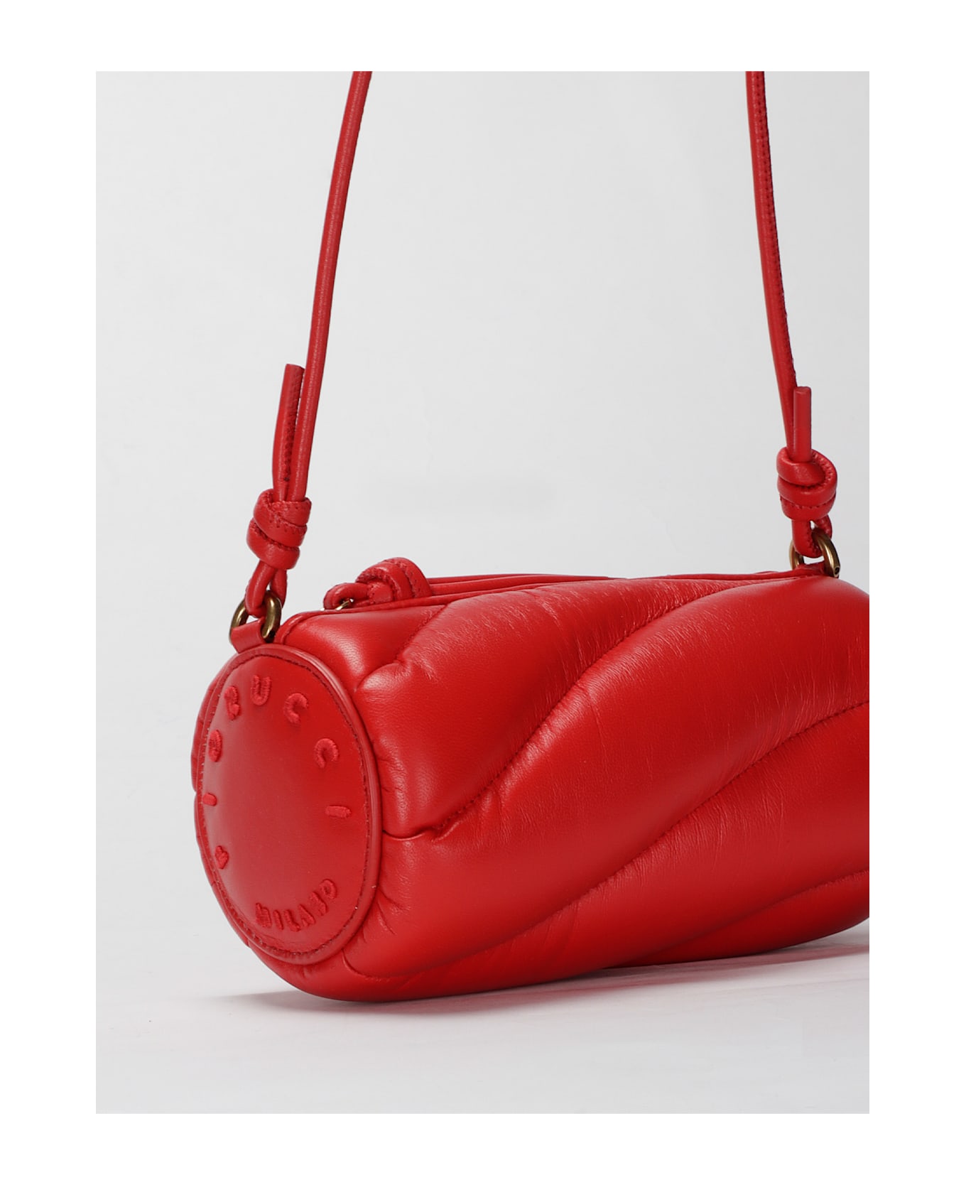 Fiorucci Red Leather Mini Mella Bag - Red