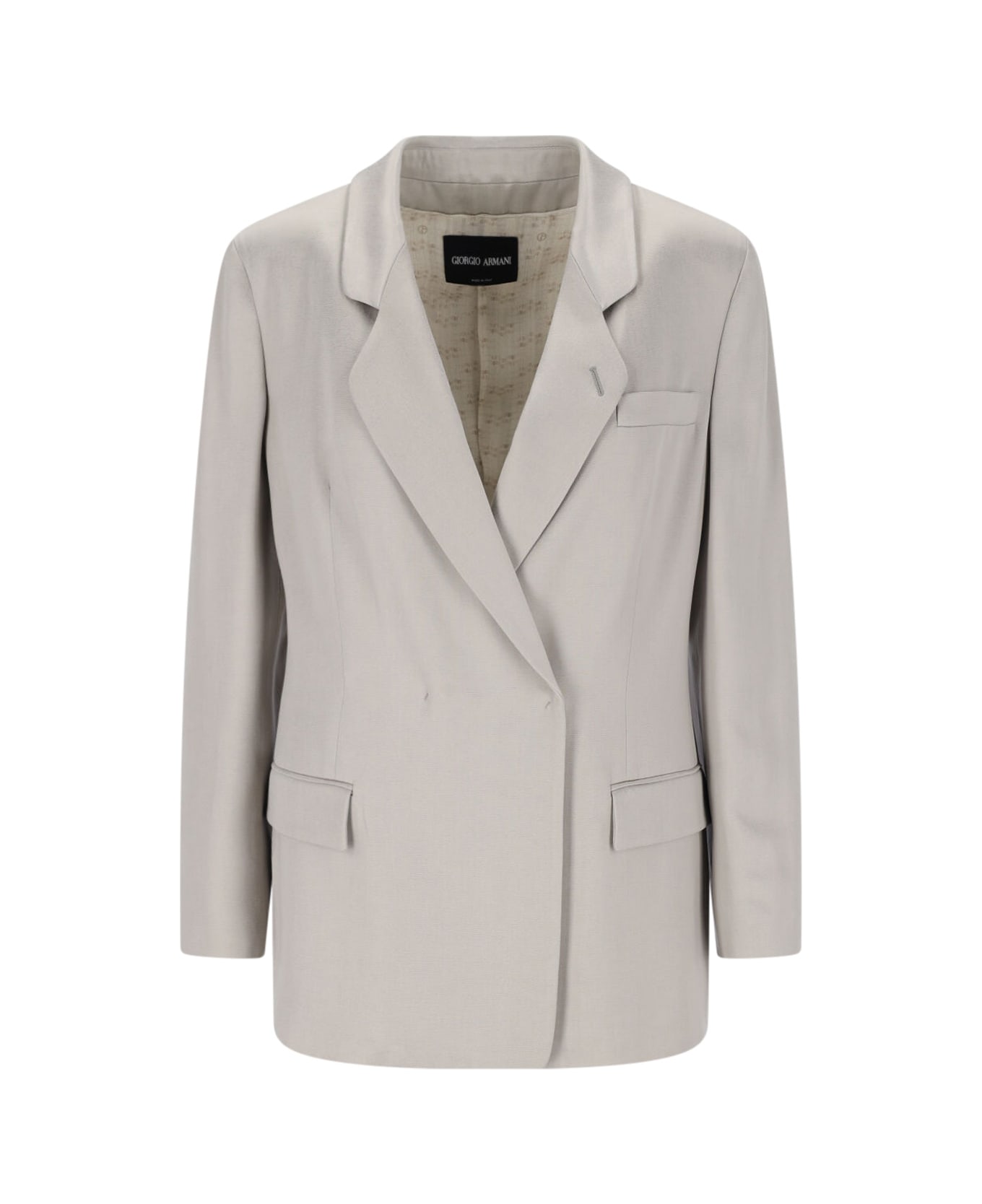 Giorgio Armani Double-breasted Blazer - Gray
