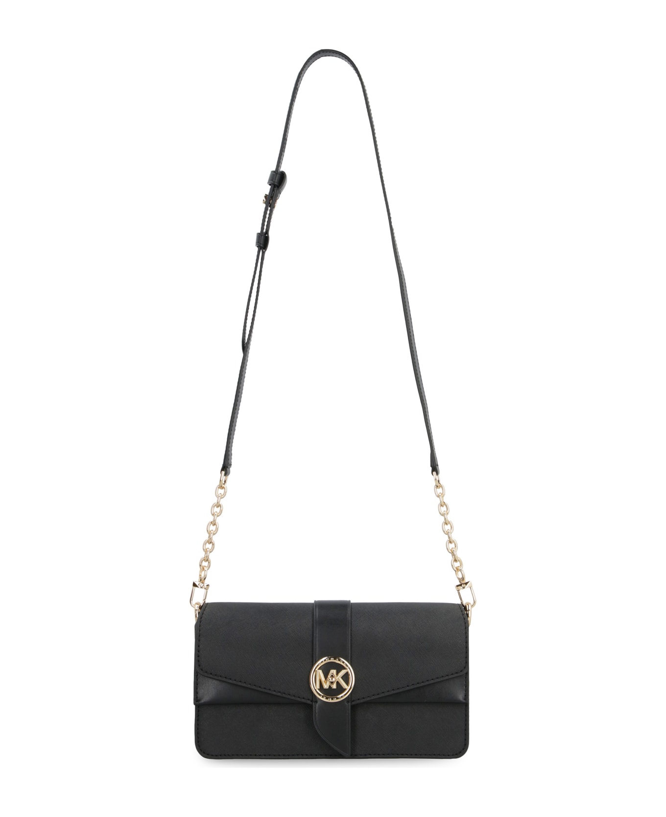 MICHAEL Michael Kors Greenwich Leather Shoulder Bag - black トートバッグ