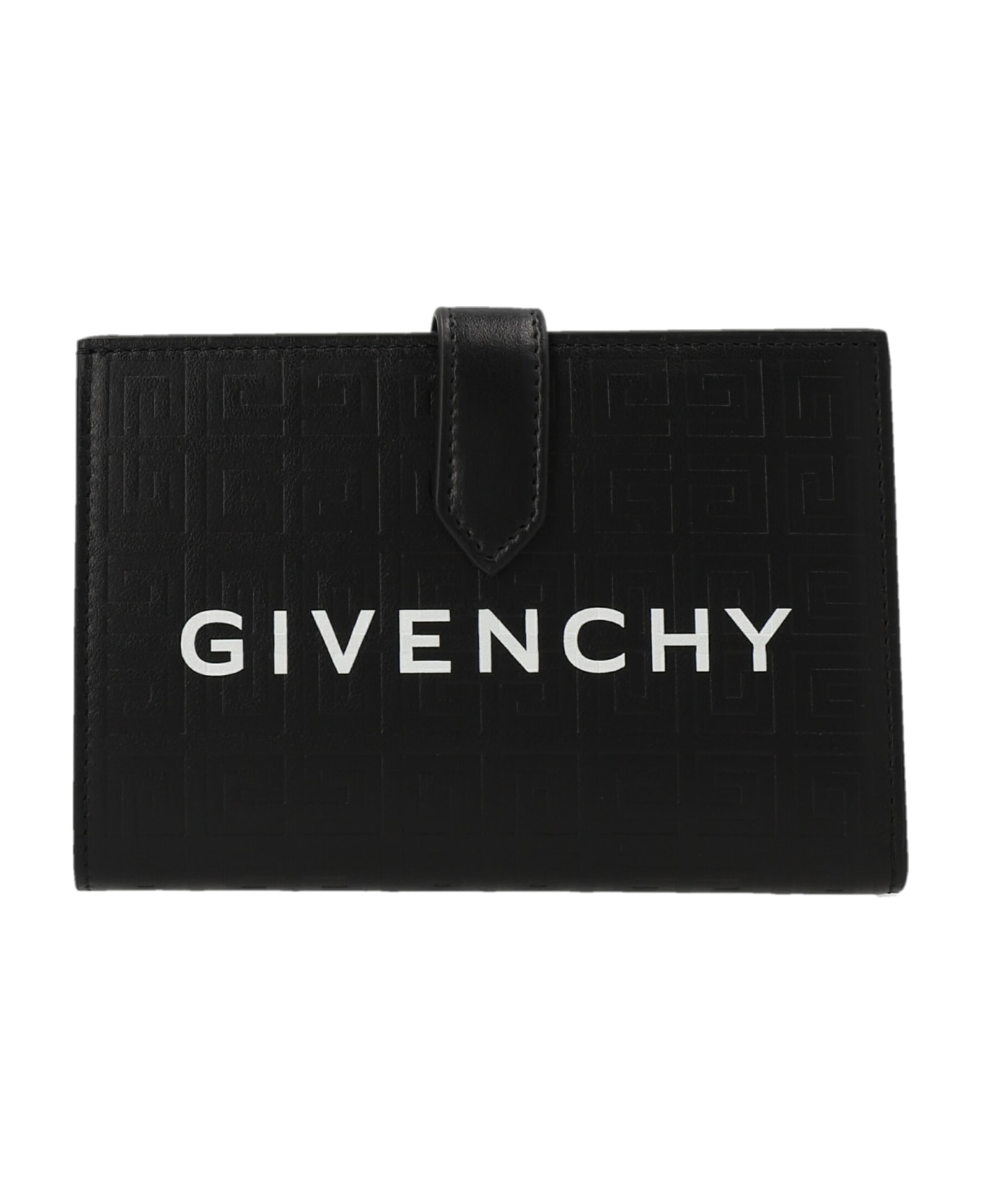 Givenchy G-cut Leather Wallet - White/Black
