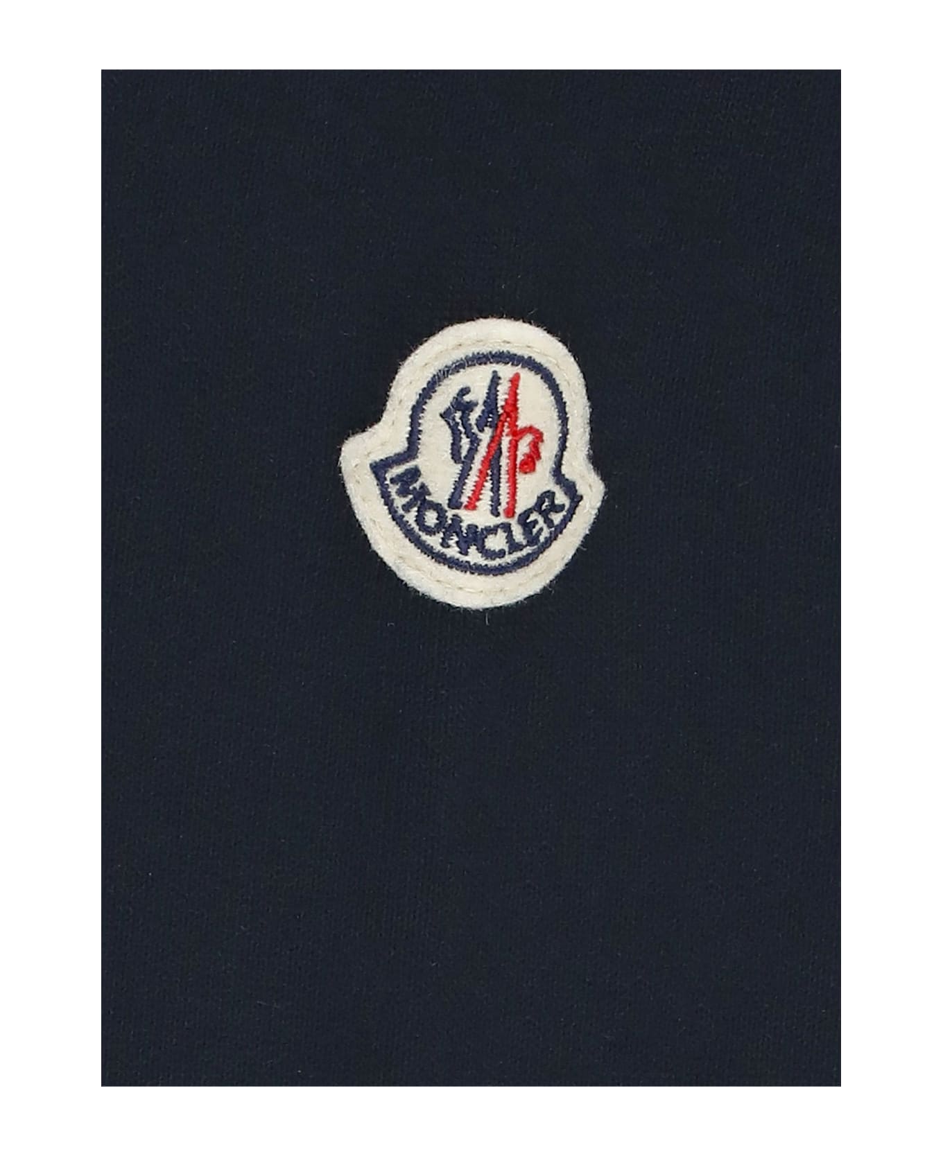Moncler Cotton Logoed Sweatshirt - Blue