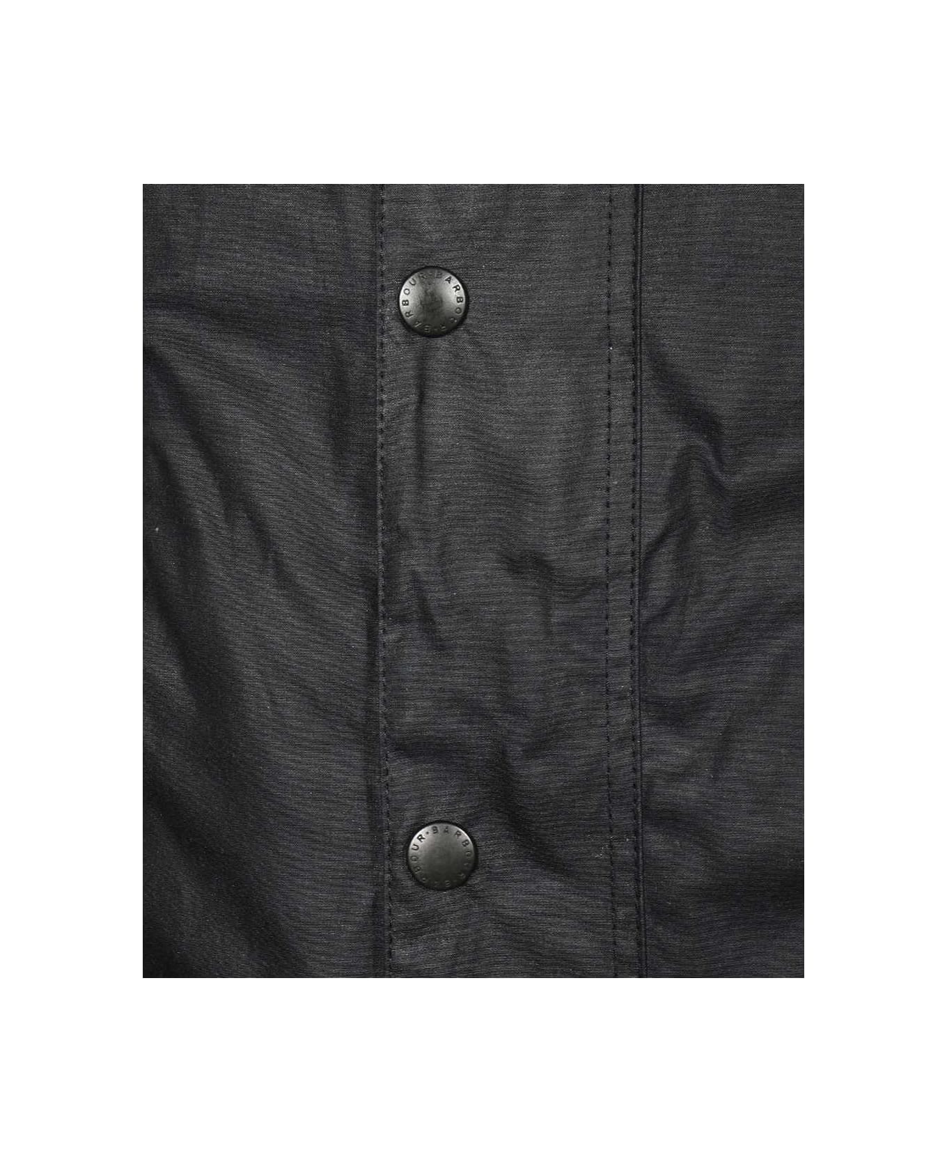 Barbour Waxed Cotton Jacket - blue