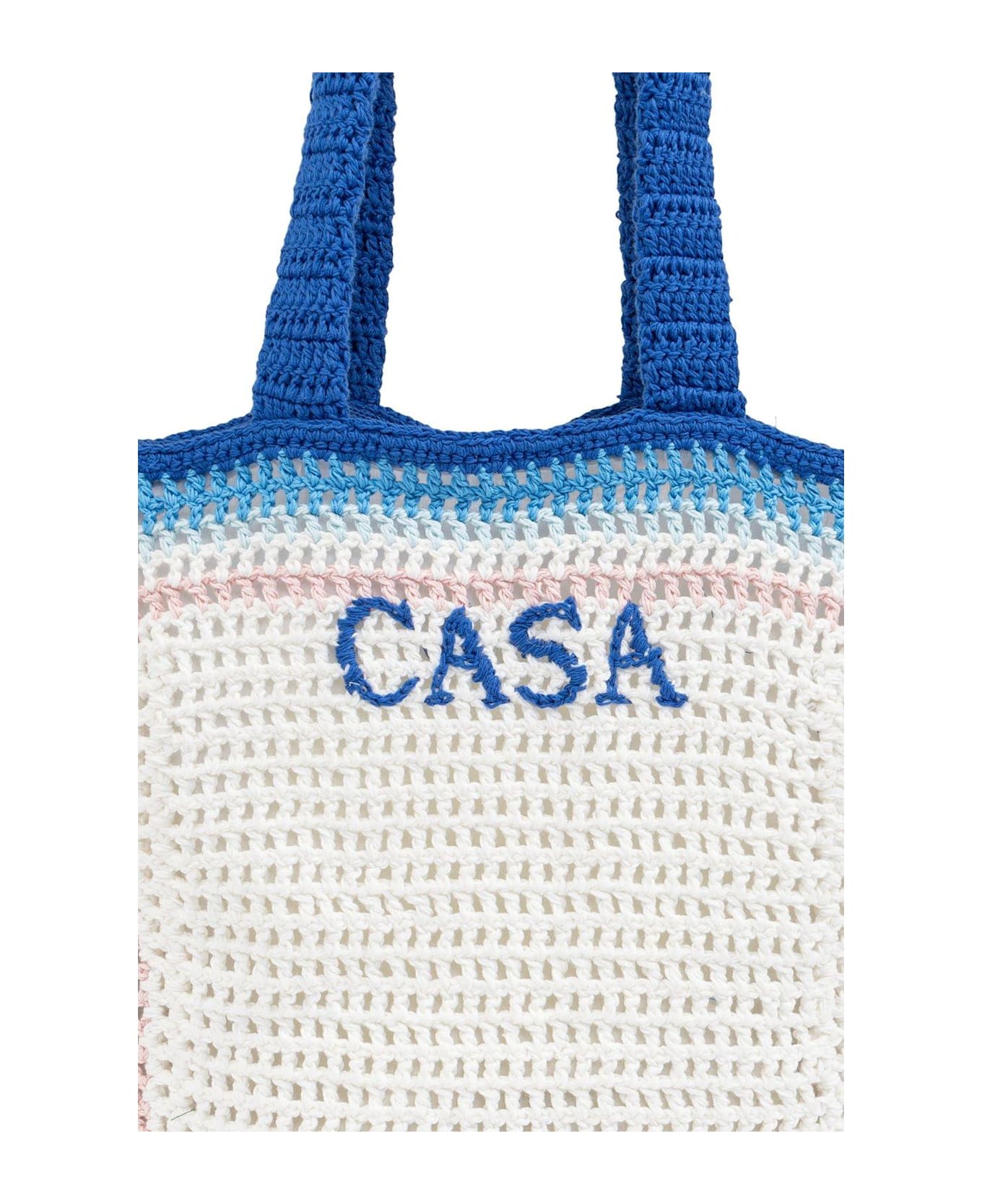 Casablanca Atlantis Knitted Tote Bag - Blue Gradient